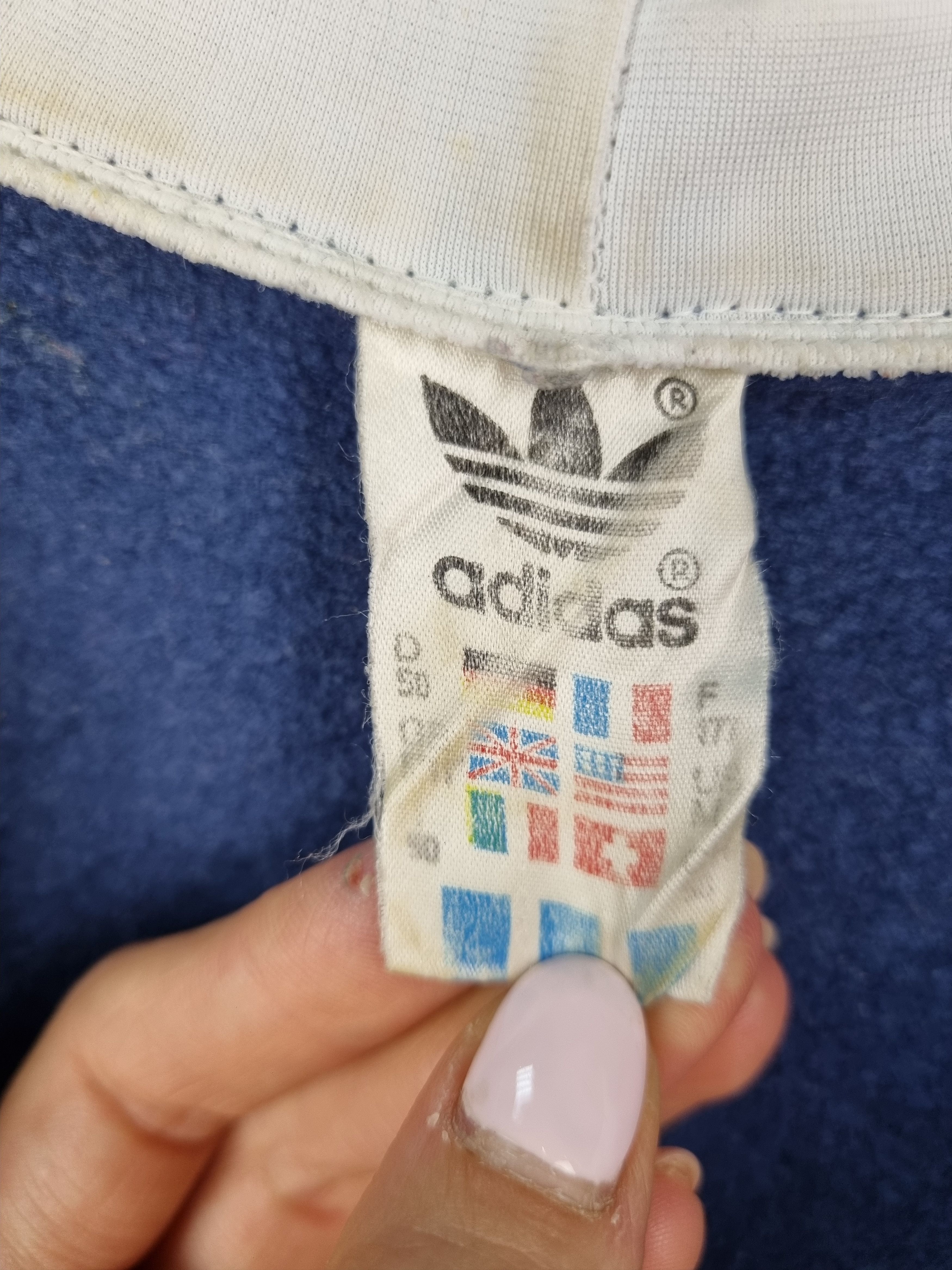 Adidas × Vintage 80s Adidas Vintage Big Flower Logo Hoodie Size US M / EU 48-50 / 2 - 7 Thumbnail