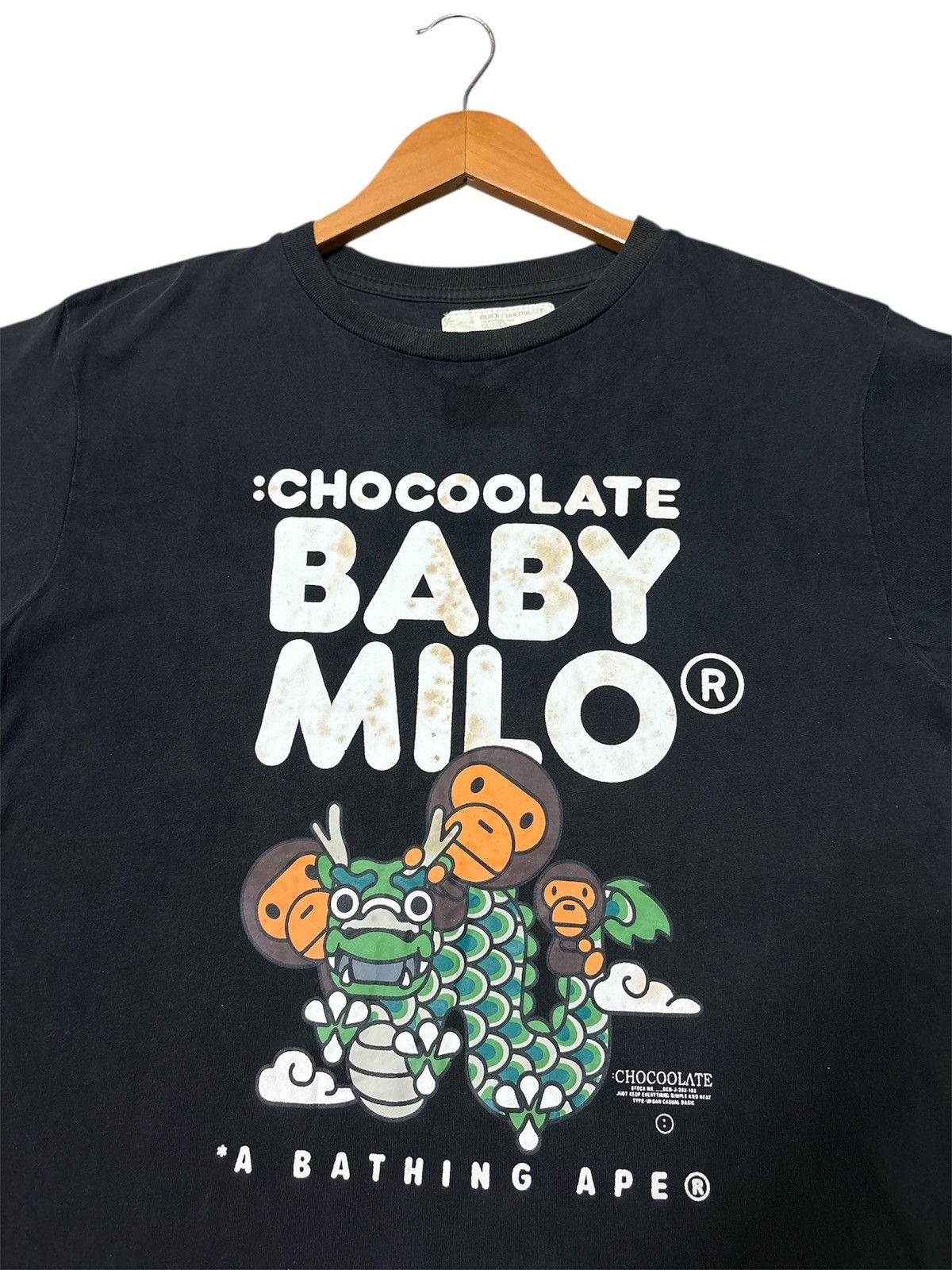 Bape 🔥RARE🔥A BATHING APE X BABY MILO CHOCOOLATE TSHIRT TEE💥 Size US L / EU 52-54 / 3 - 5 Thumbnail