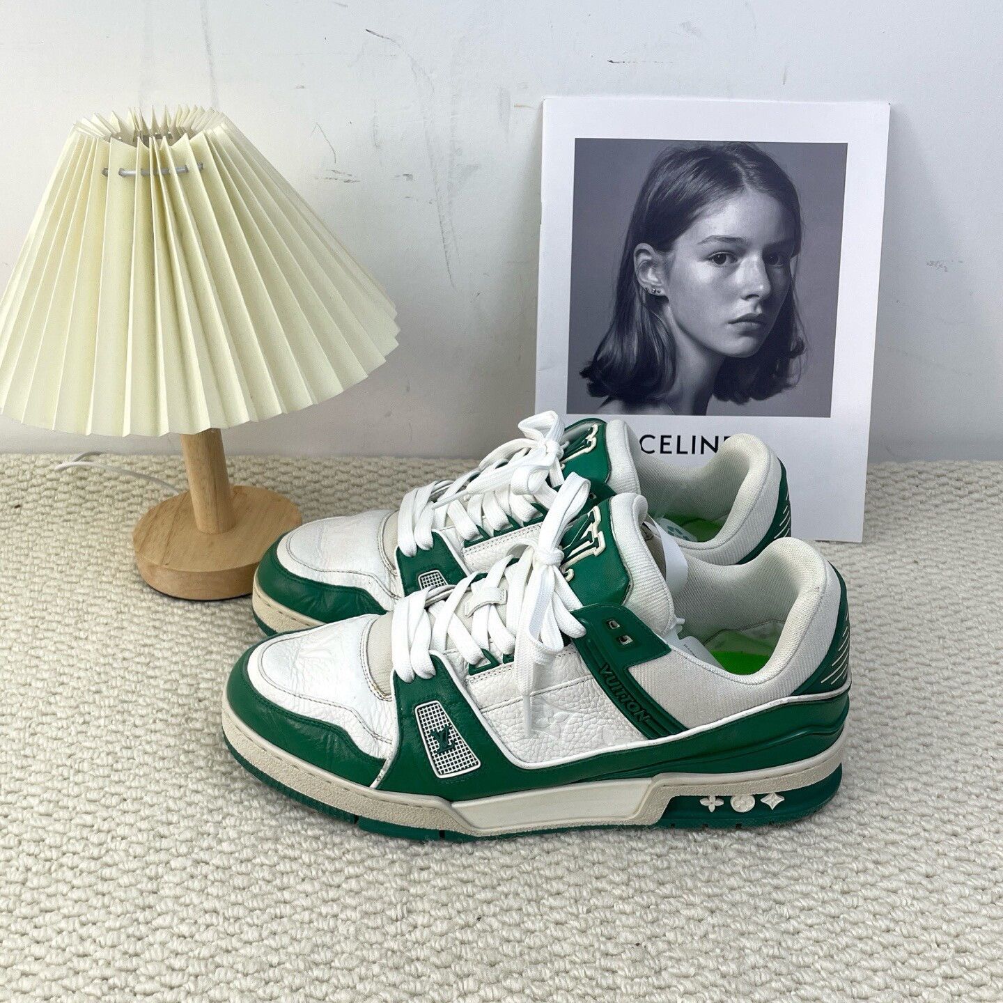 Louis Vuitton Louis Vuitton Training Green Lowtop Sneakers 7 Men Size US 7 / EU 40 - 1 Thumbnail