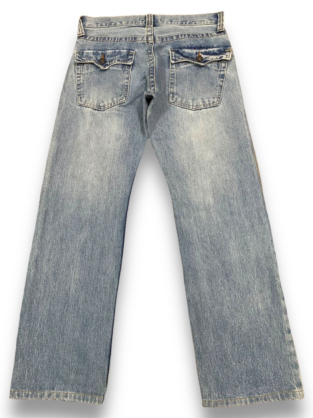 Beauty Beast Vintage Japanese Brand Straight Leg Distressed Grunge Jeans Size US 31 - 2 Thumbnail
