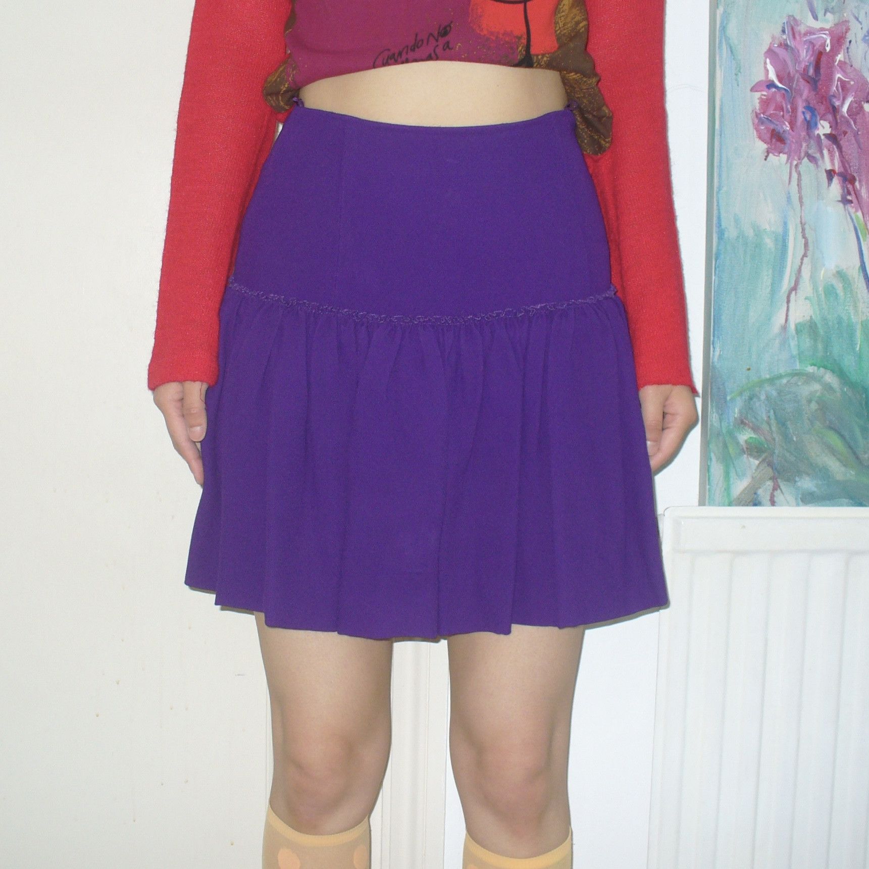 Miu Miu Miu Miu purple skirt made in Italy Size 27" / US 4 / IT 40 - 4 Thumbnail