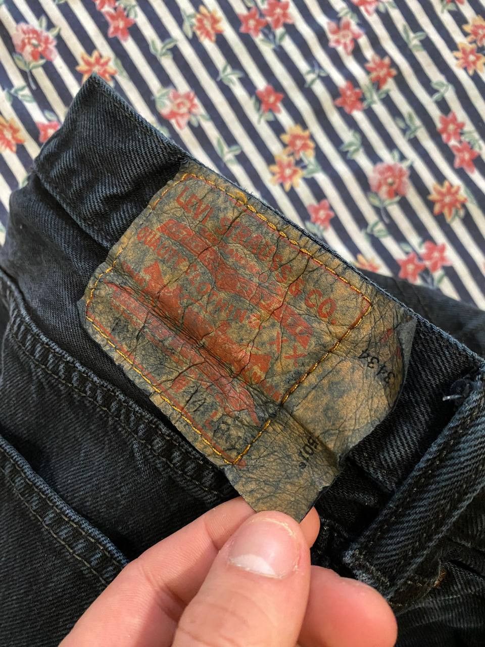 Levi's Vintage Black Levi's 501 Custom Distressed Pants Size US 34 / EU 50 - 3 Thumbnail