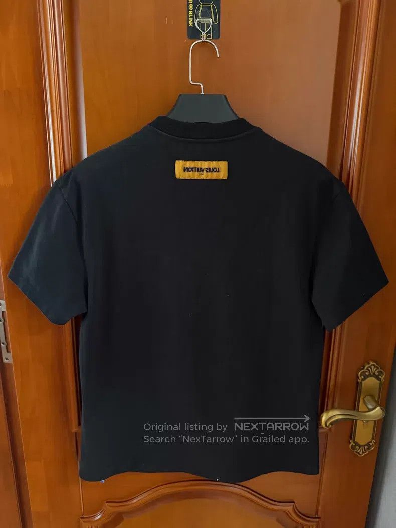 Louis Vuitton Louis Vuitton Fei Dong Co-branded Beaded Letter Short Slee Size US M / EU 48-50 / 2 - 2 Thumbnail