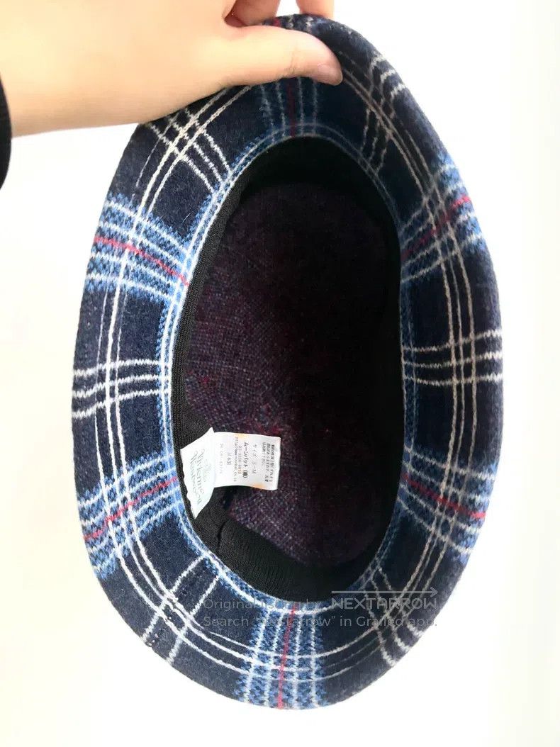 Vivienne Westwood Vivienne Westwood Blue Plaid Saturn Newsboy Hat Size ONE SIZE - 5 Thumbnail