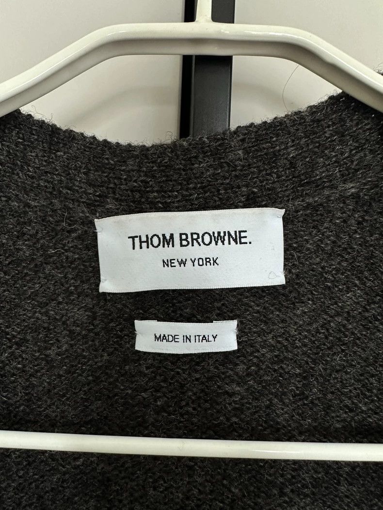 Thom Browne Thom Browne Wool knit cardigan Size US XL / EU 56 / 4 - 2 Thumbnail