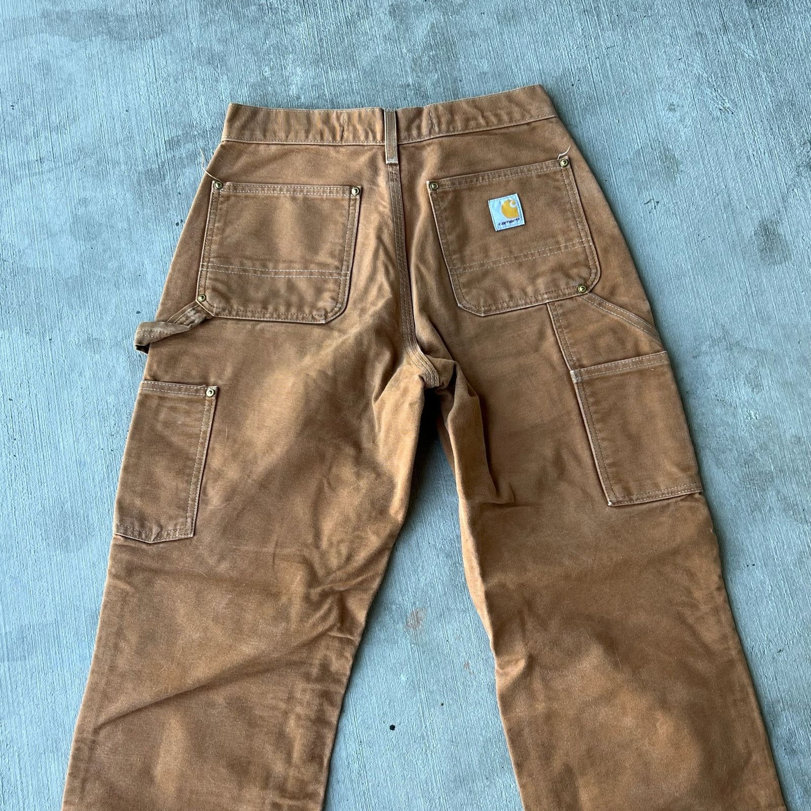 Carhartt × Vintage Carhartt brown double knee work wear carpenter pants Size US 27 - 6 Thumbnail