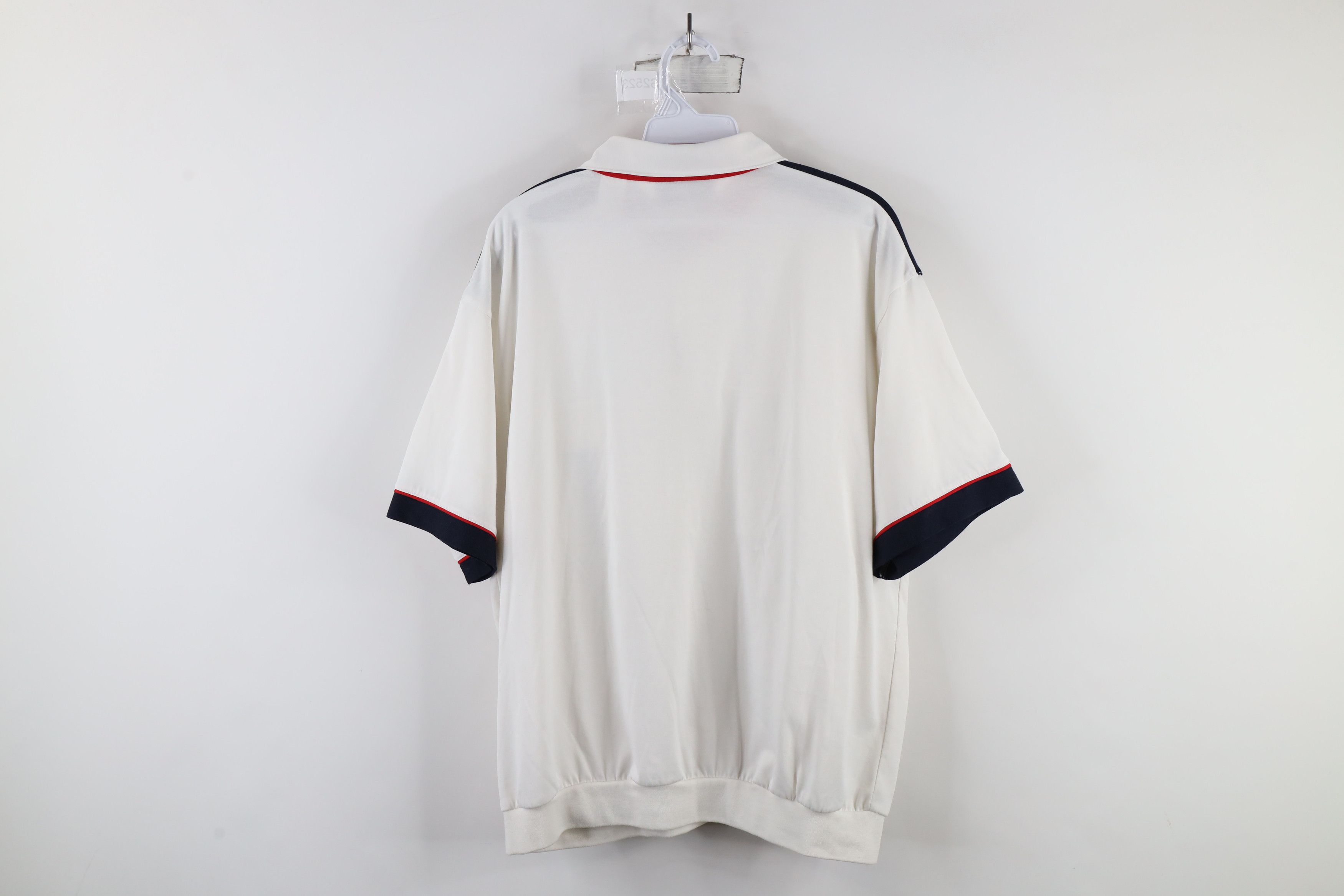 Vintage Vintage 90s Streetwear Block Ribbed Knit Pullover Polo Shirt Size US L / EU 52-54 / 3 - 11 Thumbnail