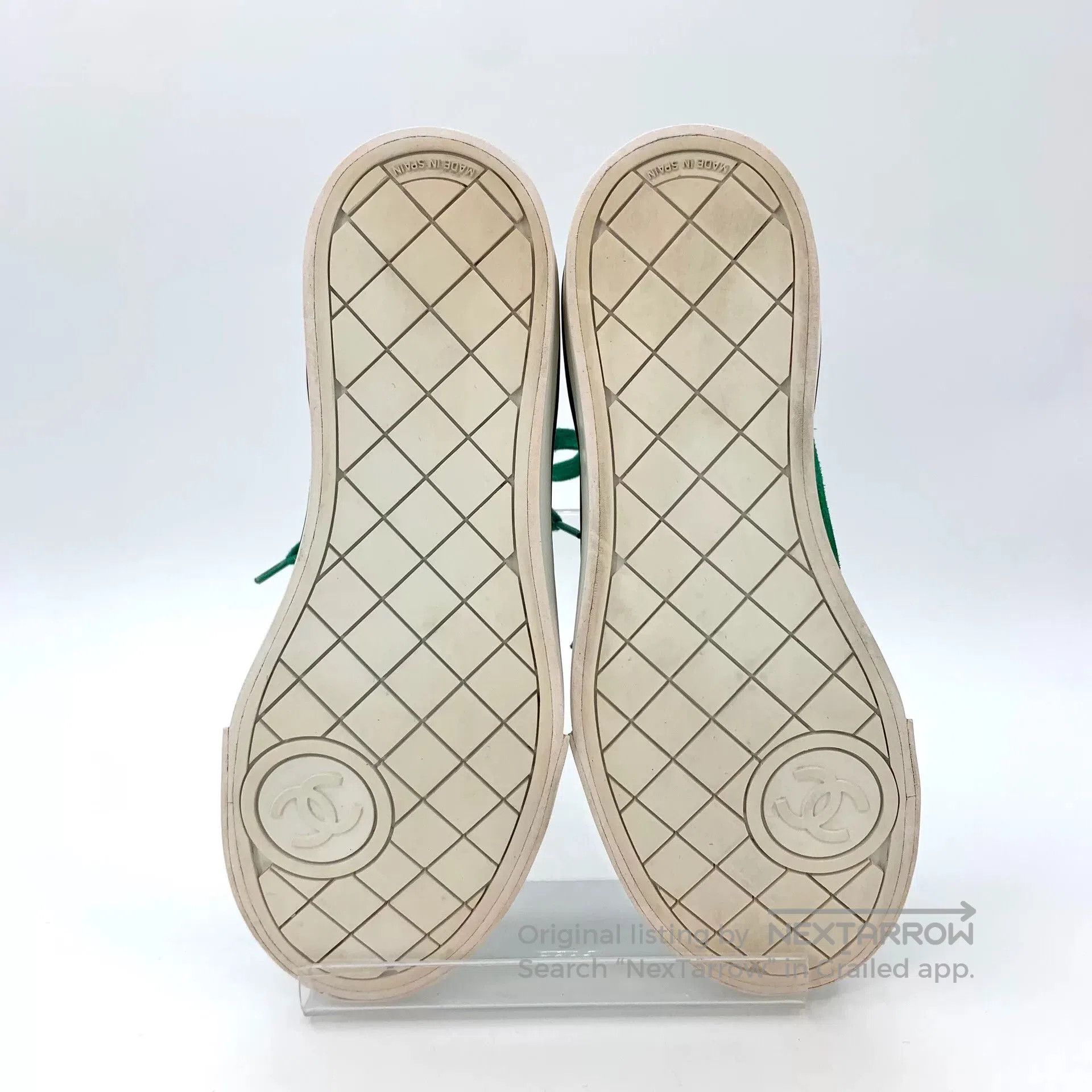 Chanel Chanel Green Canvas Lace. Size US 6 / IT 36 - 5 Thumbnail
