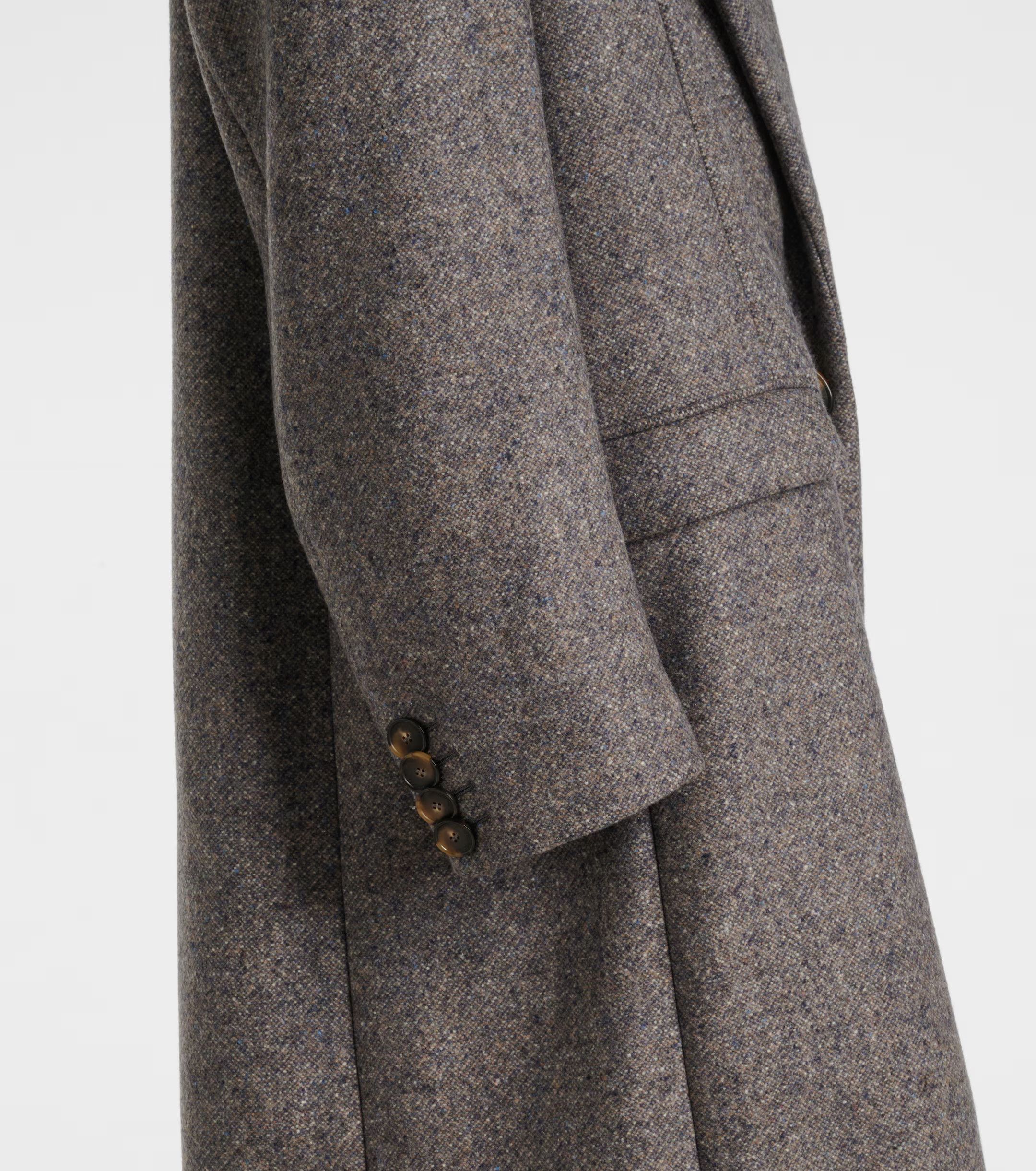 Stella McCartney o1s22i1n1024 Maxi Tweed Coat in Grey Size S / US 4 / IT 40 - 5 Thumbnail
