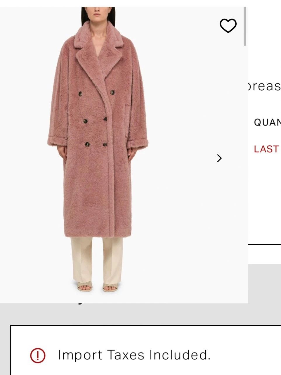 Max Mara MaxMara ZITTO Teddy 101801 Dried Rose Pink XS Size XS / US 0-2 / IT 36-38 - 9 Thumbnail