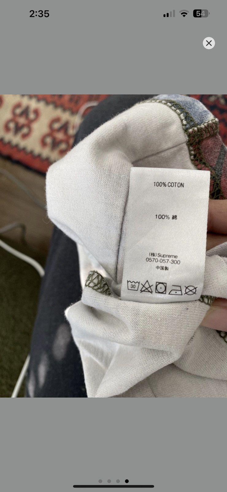 Supreme SUPREME 2021 Mosaic Patchwork LONG SLEEVE LARGE SHIRT GREEN Size US L / EU 52-54 / 3 - 4 Thumbnail