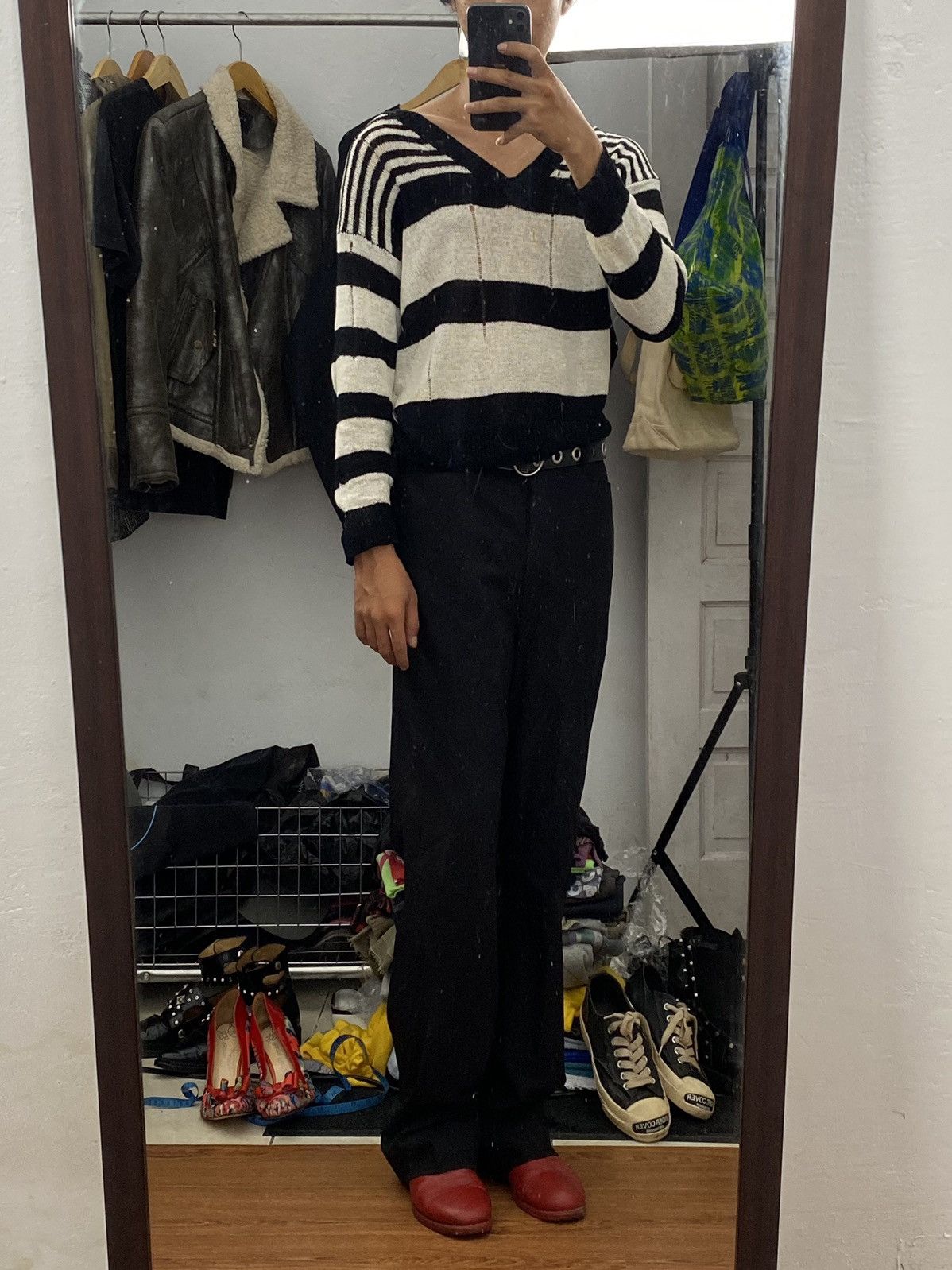 Beauty Beast × Japanese Brand × Seditionaries Distressed Japanese knitwear black & white Size US S / EU 44-46 / 1 - 1 Thumbnail
