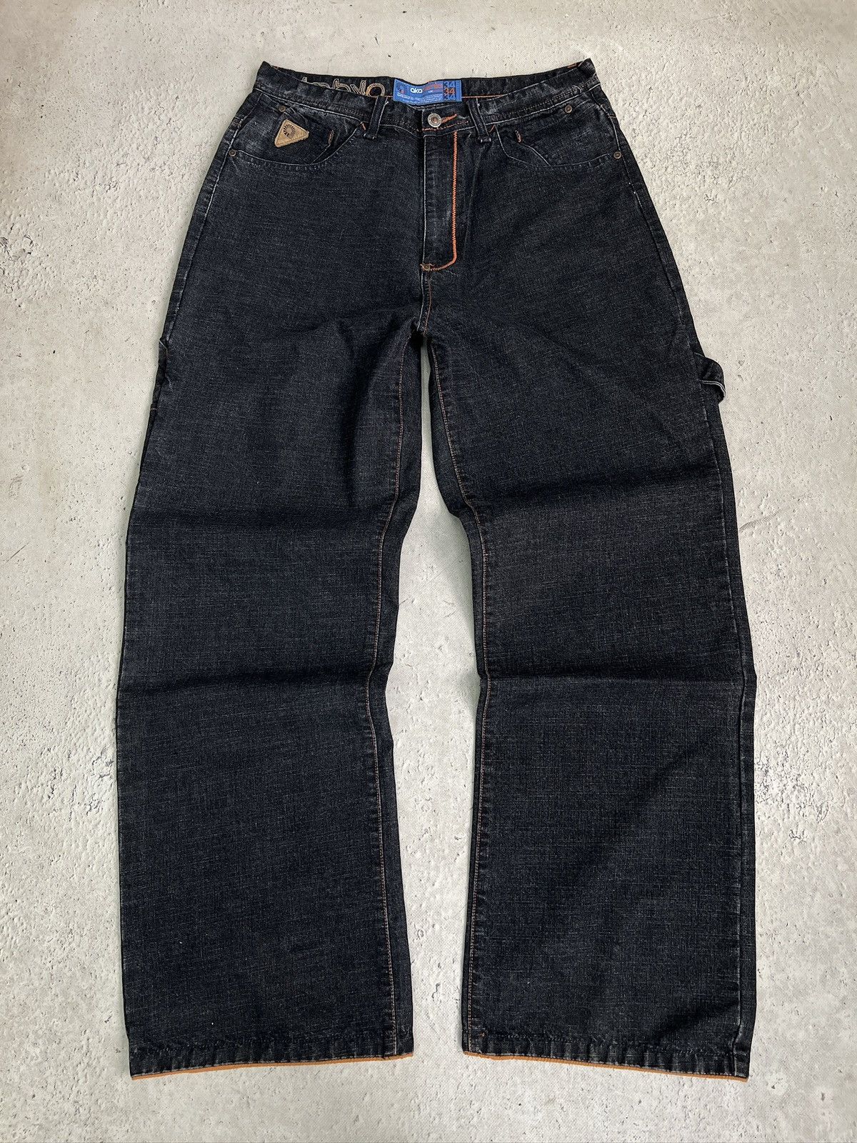 Akademiks Rare baggy fit jnco style distressed jeans y2k style Size US 34 / EU 50 - 1 Thumbnail