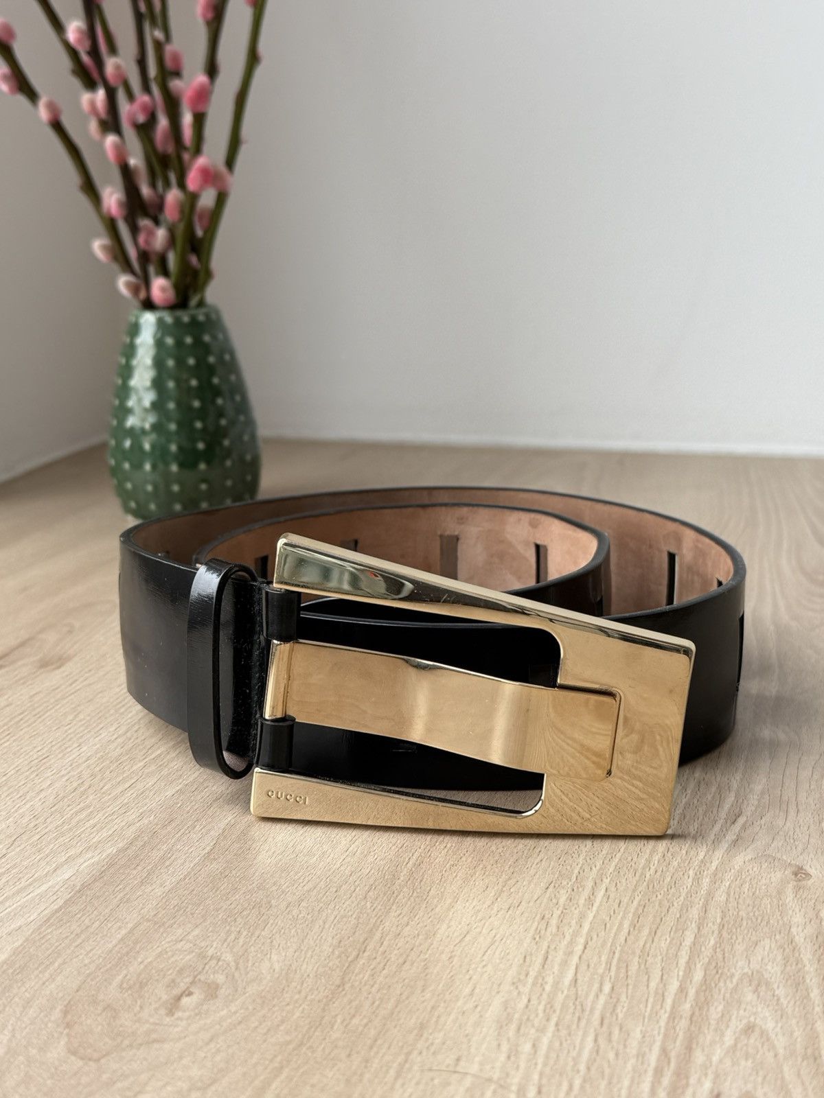 Gucci Gucci Black Patent Buckle Belt Size ONE SIZE - 7 Thumbnail