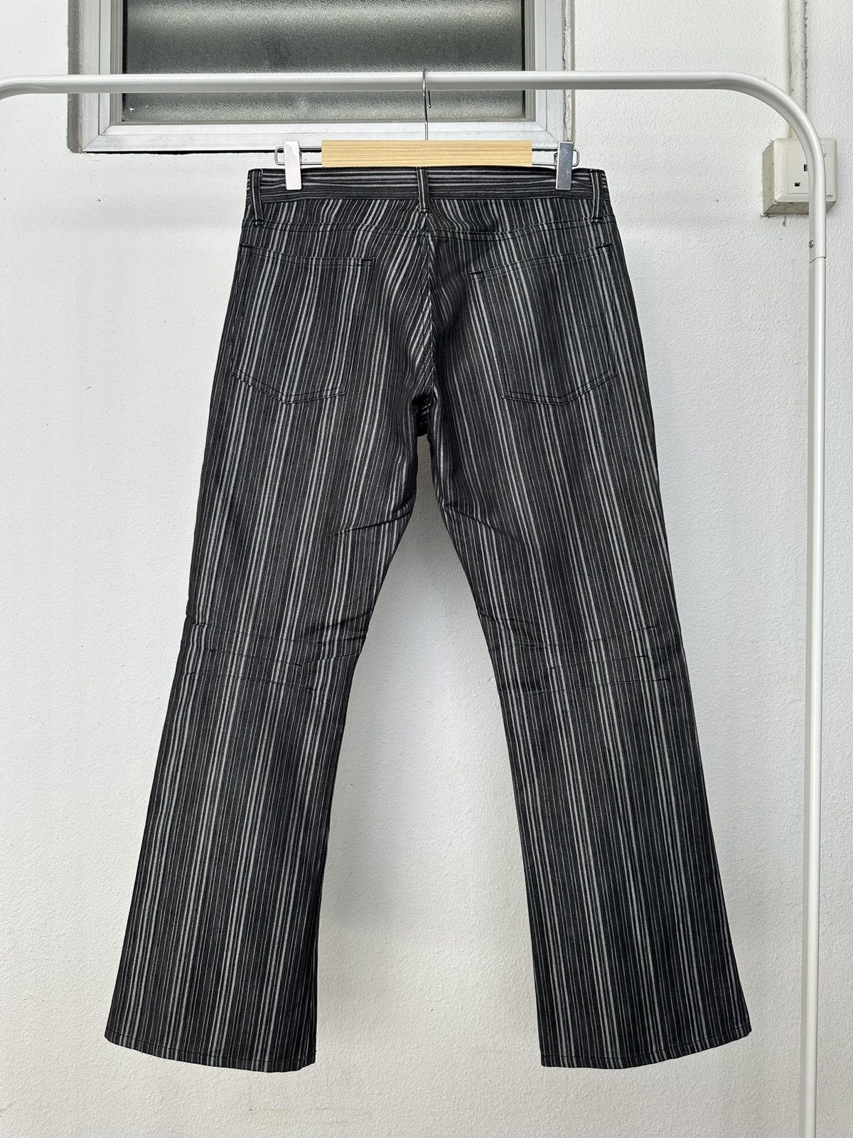Share Spirit Homme 2000's Edge Rupert Wabash stripe denim flared jeans Size US 31 - 9 Thumbnail