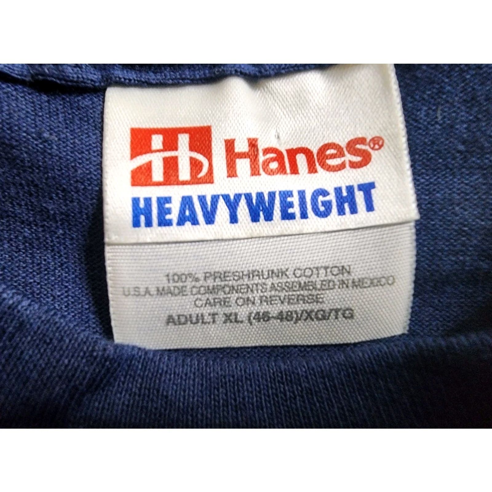 Hanes VINTAGE Austin Texas Skyline Gold Foil Travel Destination T Shirt Mens XL Blue 90s Size US XL / EU 56 / 4 - 5 Thumbnail