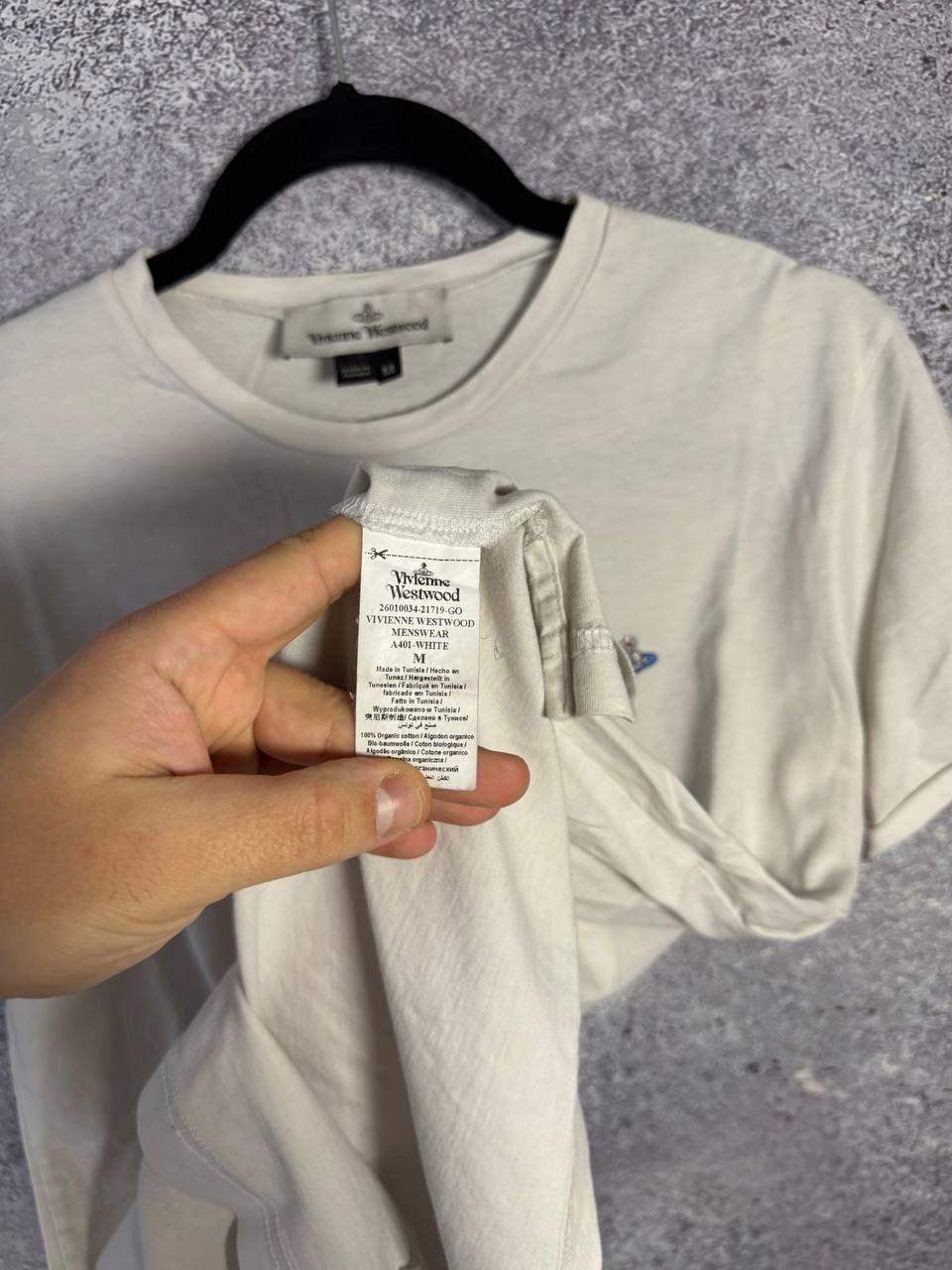 Vivienne Westwood Vivienne Westwood Orbital Embroidered Logo White Men's Size US M / EU 48-50 / 2 - 12 Thumbnail