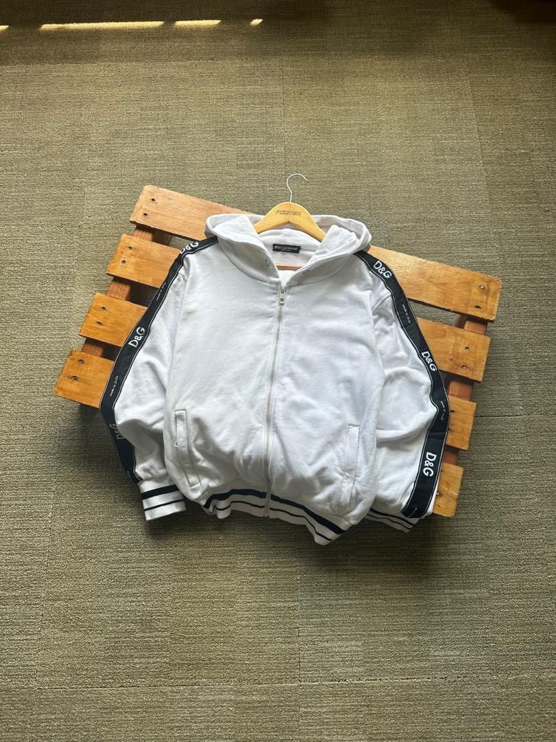Dolce & Gabbana DOLCE & GABBANA SIDE TAPE ZIPPER HOODIE Size US S / EU 44-46 / 1 - 1 Thumbnail