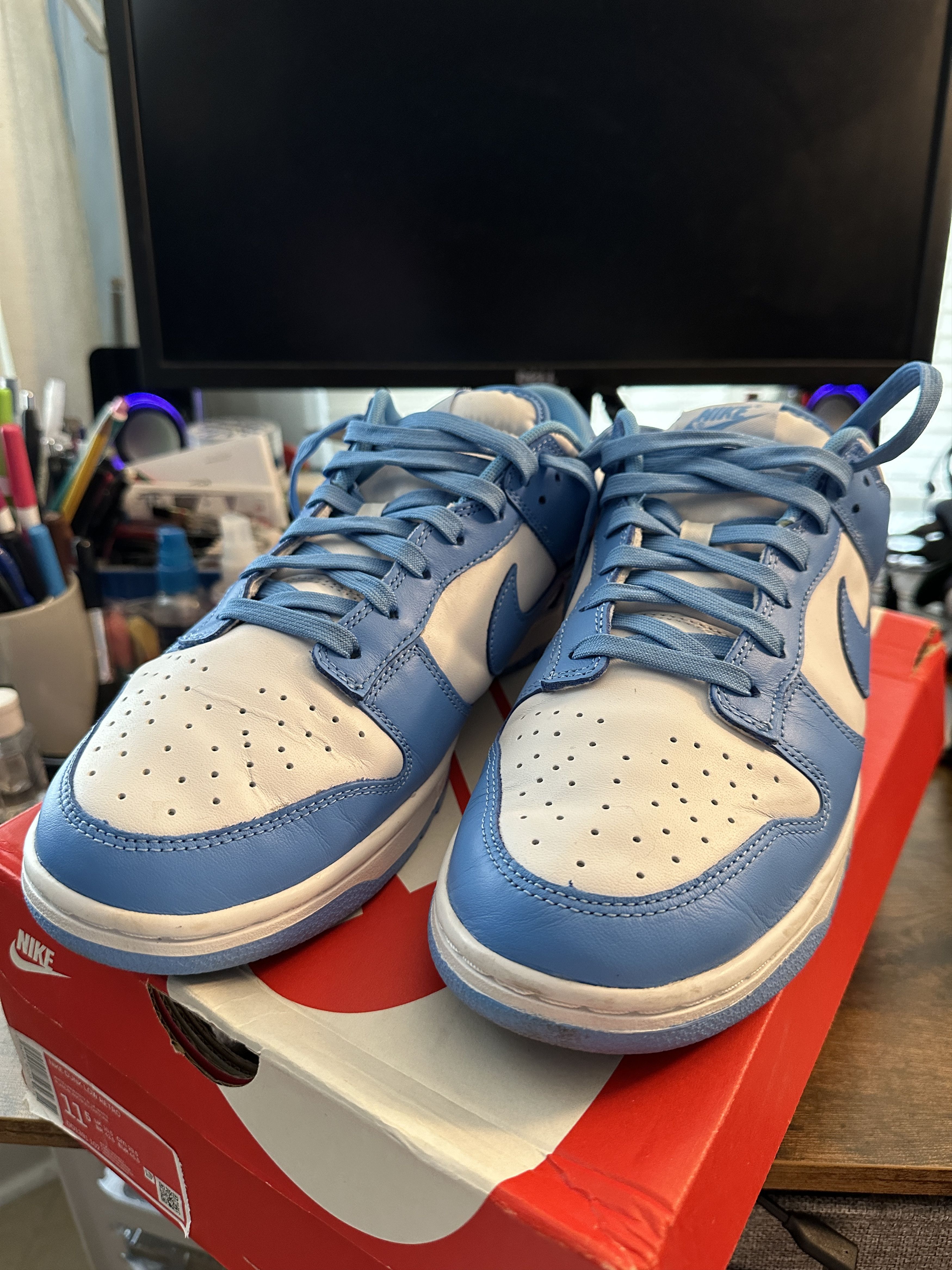 nike dunk low unc 45
