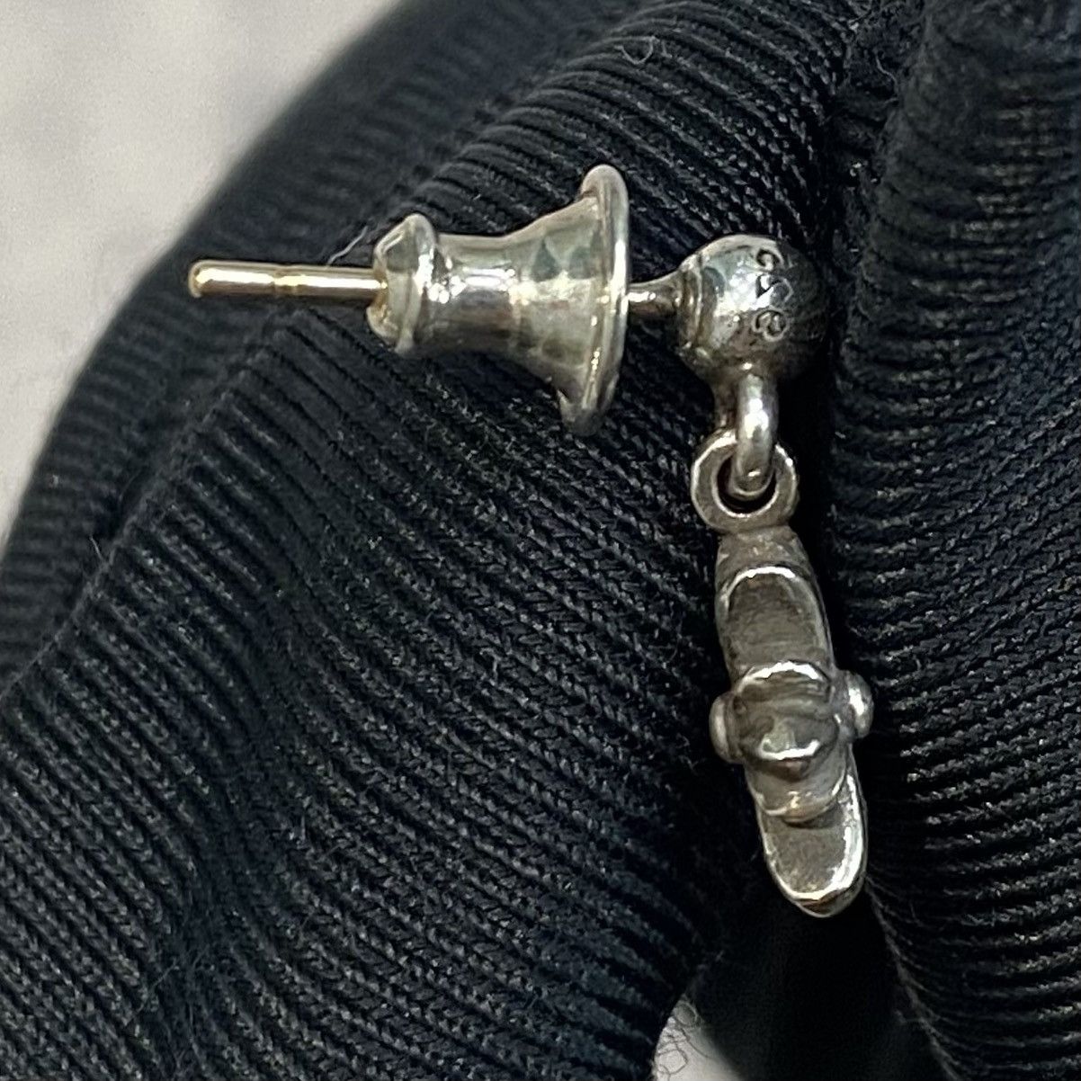 Chrome Hearts Chrome Hearts Tiny E silver earring Size ONE SIZE - 4 Thumbnail