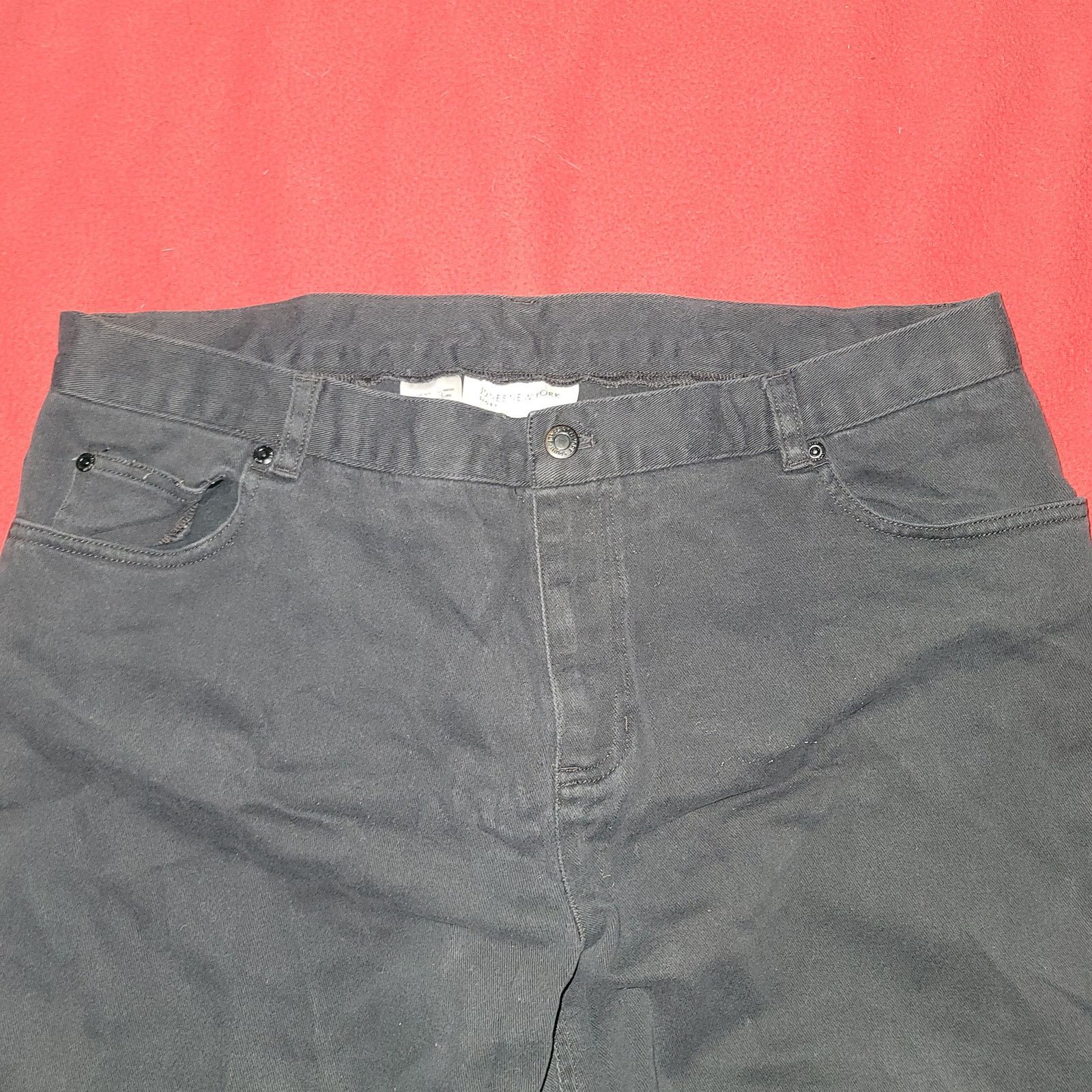 Jones New York Jones New York Black Flat Front Denim Jeans XL 14 16 Size 36" / US 14 / IT 50 - 1 Thumbnail
