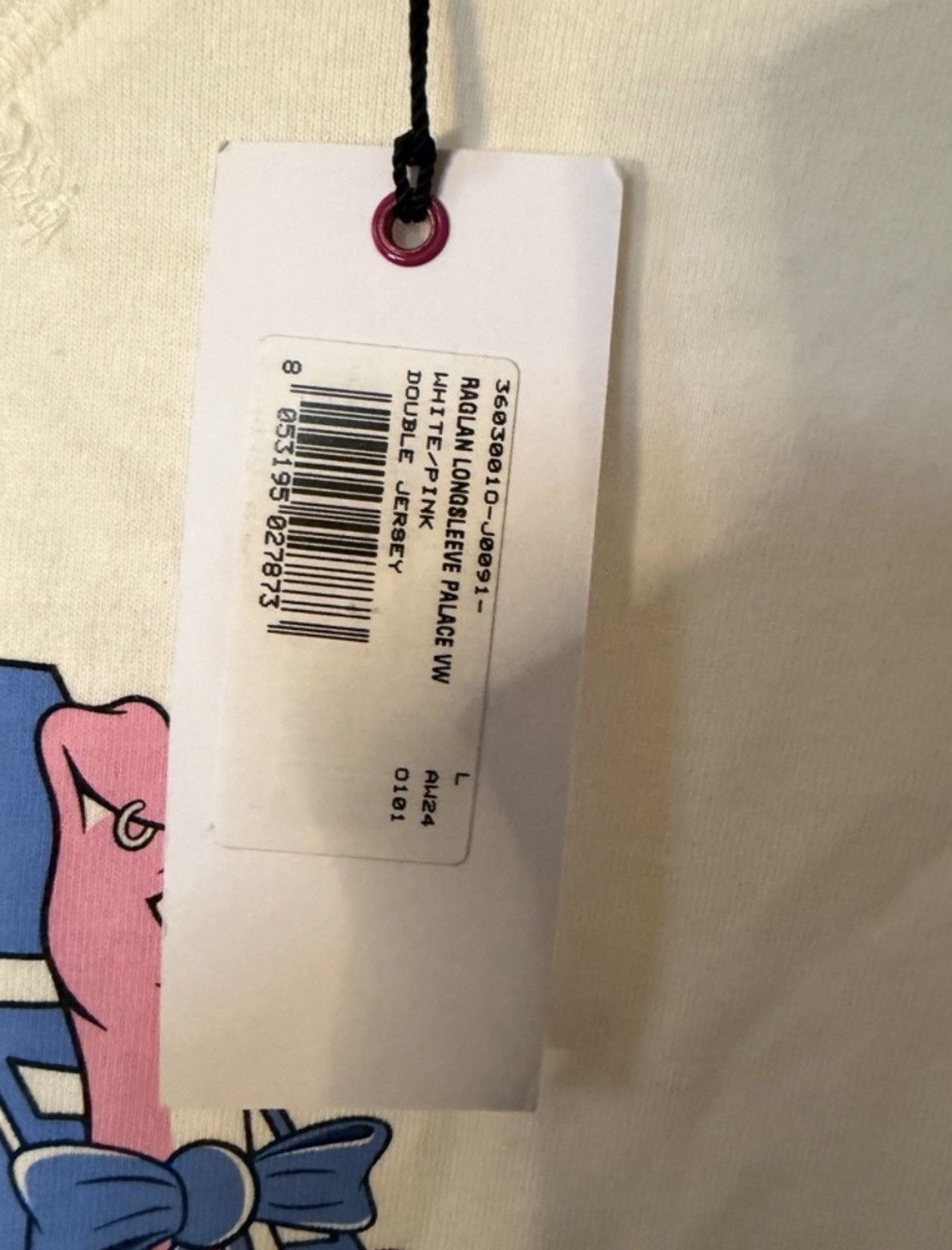 Palace × Vivienne Westwood Palace x Vivienne Westwood Raglan Long Sleeve Tee Pink Size US L / EU 52-54 / 3 - 9 Thumbnail