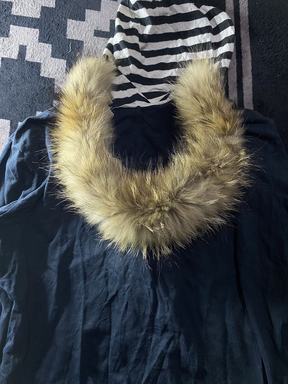If Six Was Nine × Japanese Brand × Le Grande Bleu (L.G.B.) time step fur double layers zip hoodie Size US L / EU 52-54 / 3 - 5 Thumbnail