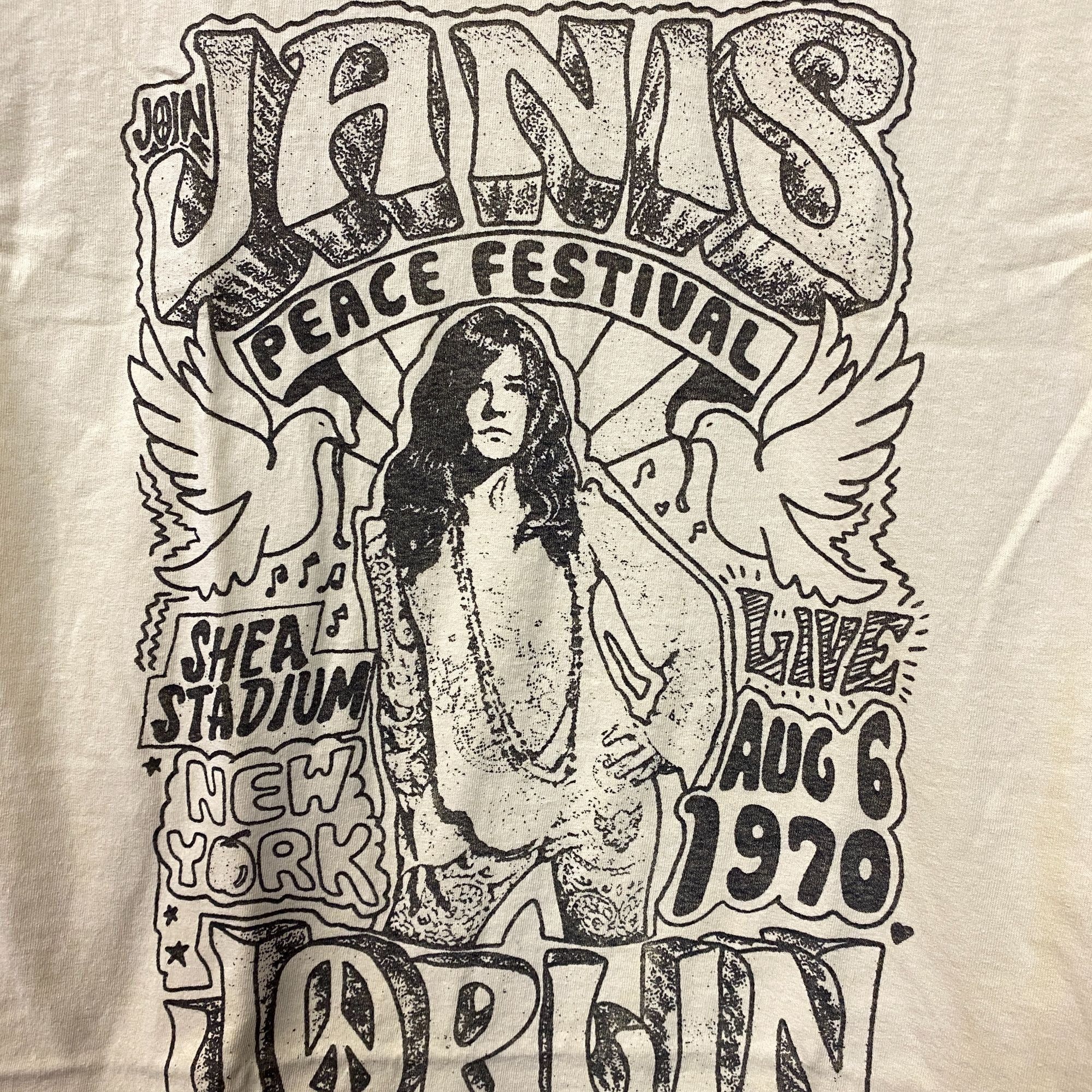 Junk Food Janis Joplin Peace Festival Shea Stadium '70 T-Shirt Small Size US S / EU 44-46 / 1 - 4 Thumbnail