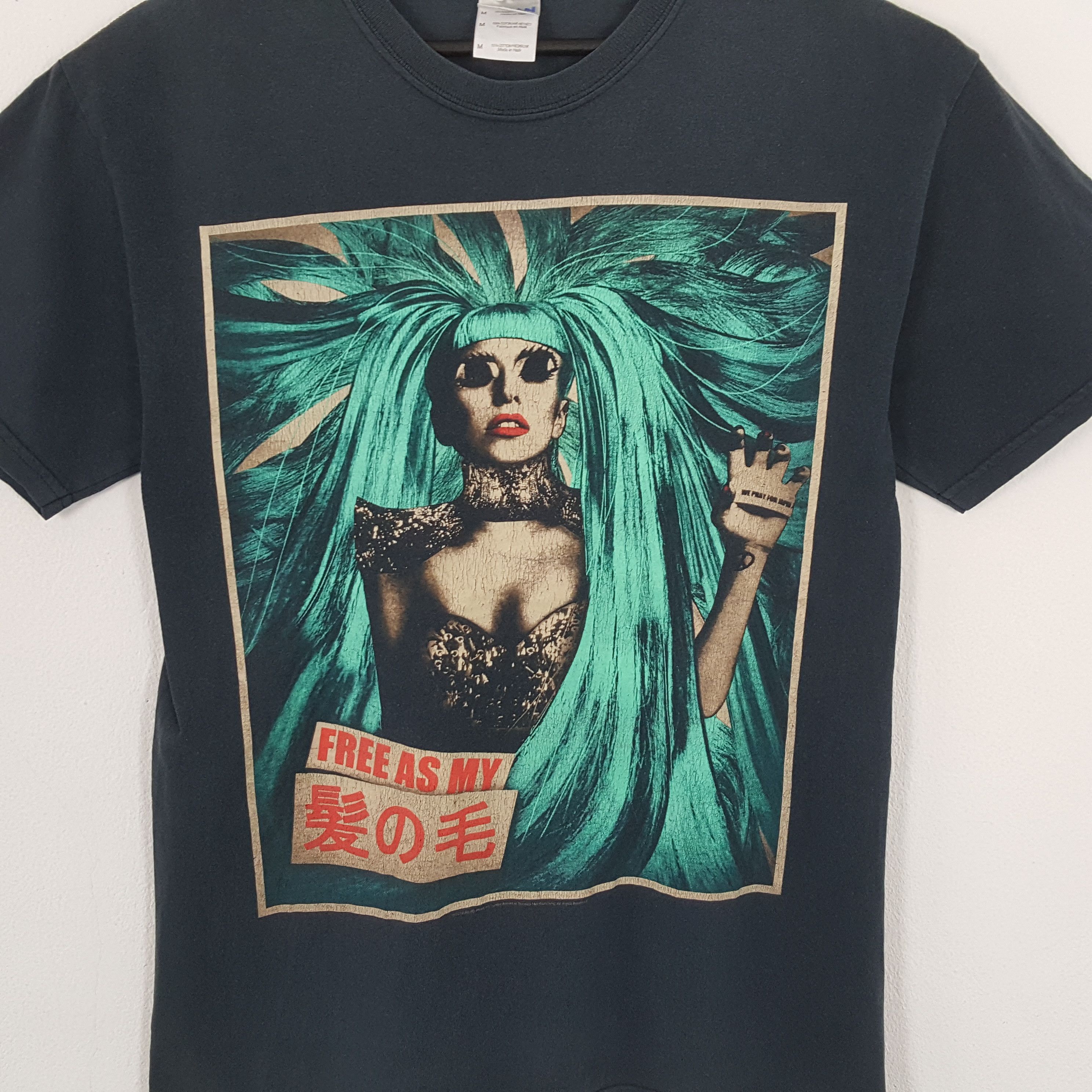 Band Tees × Vintage LADY GAGA American Singer Music Tour Tshirt Size US M / EU 48-50 / 2 - 2 Thumbnail