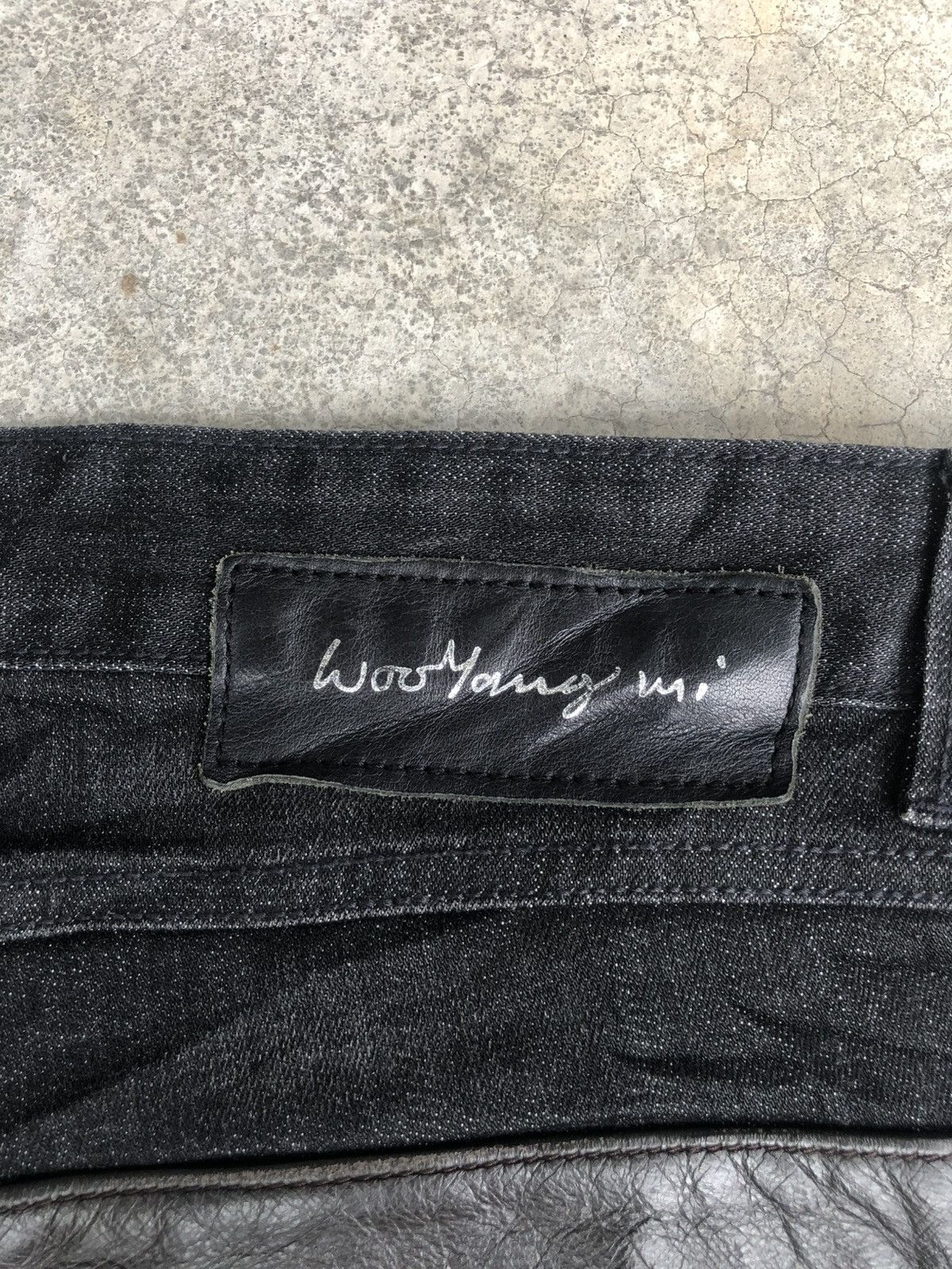 Wooyoungmi Wooyoungmi Leather Pocket Distressed Skinny Jeans Size US 32 / EU 48 - 18 Thumbnail