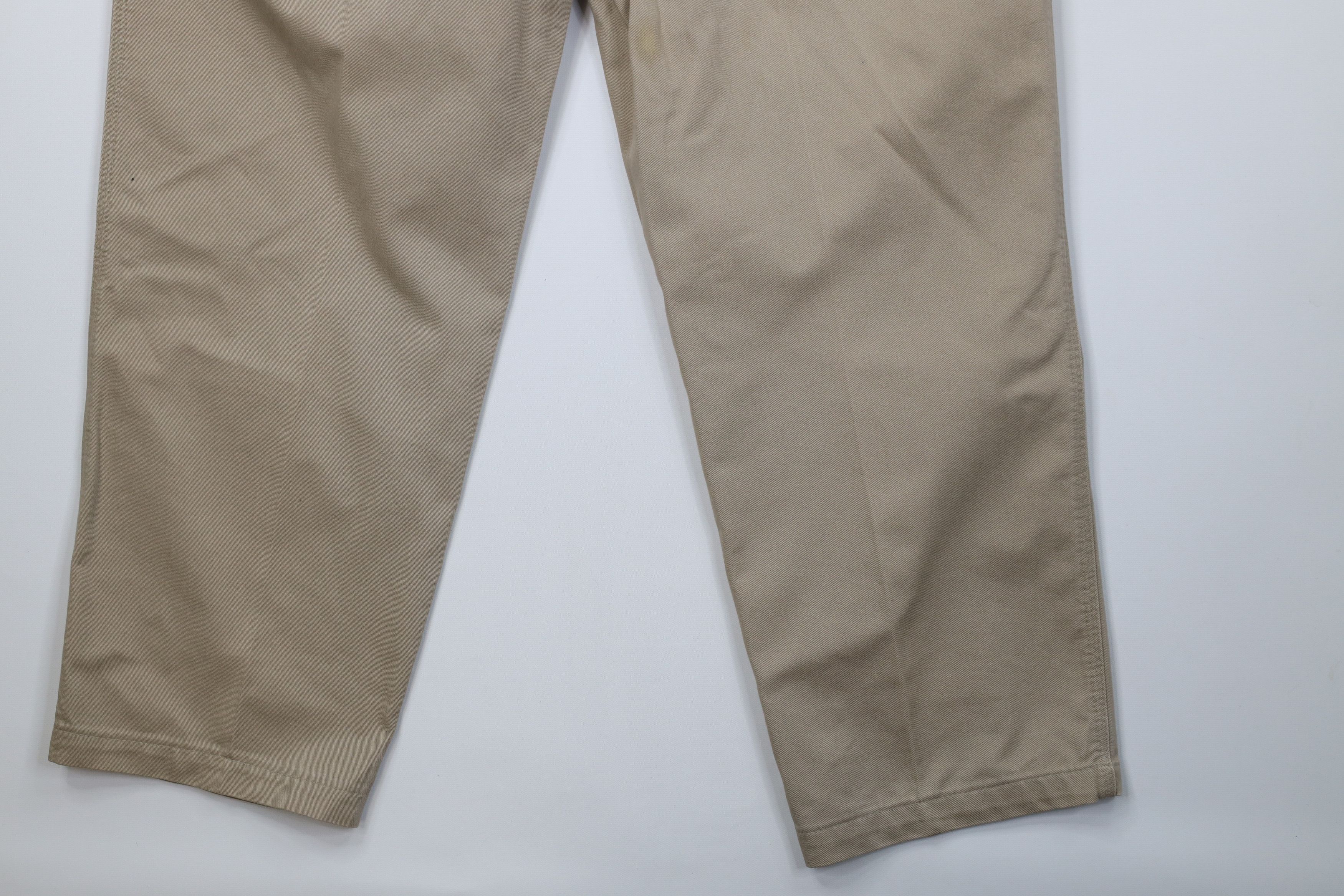 Carhartt Vintage 90s Carhartt Spell Wide Leg Chino Pants Beige Khaki Size US 38 / EU 54 - 14 Thumbnail