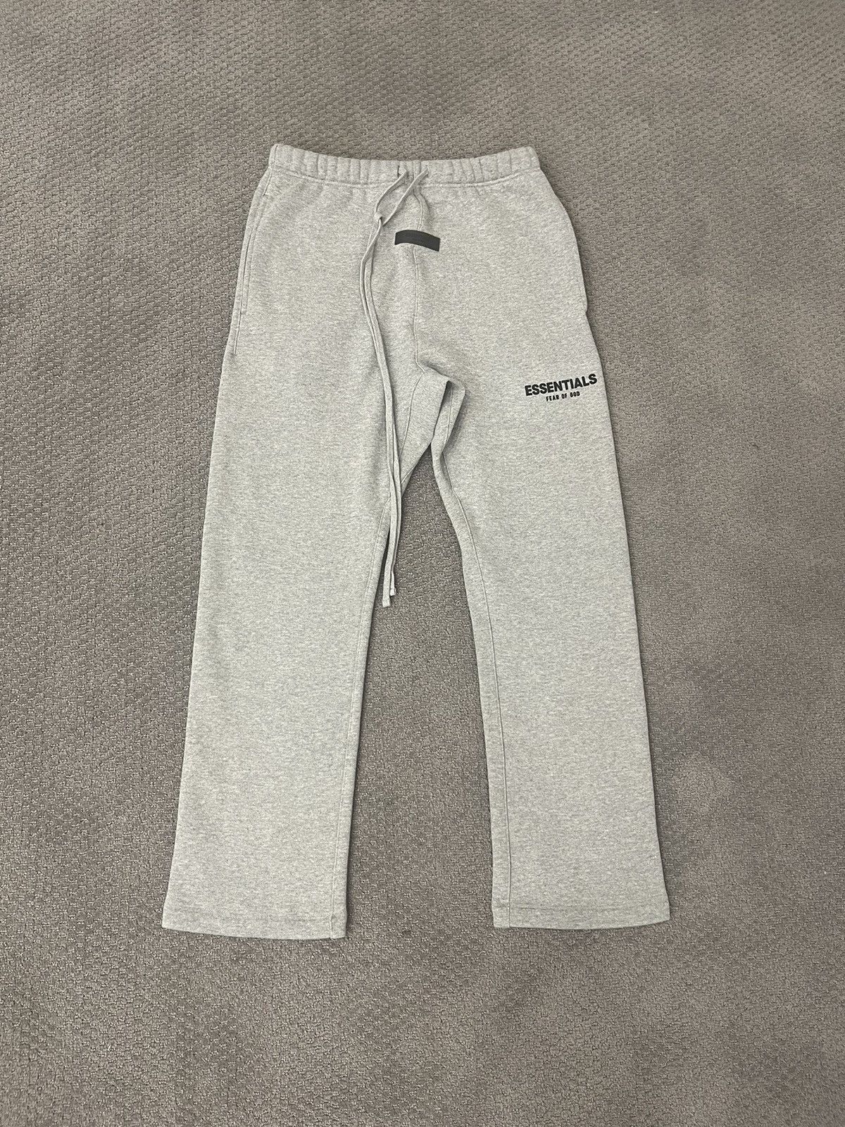 image of Essentials Dark Oatmeal Relaxed Sweatpants in Grey, Men's (Size 30)