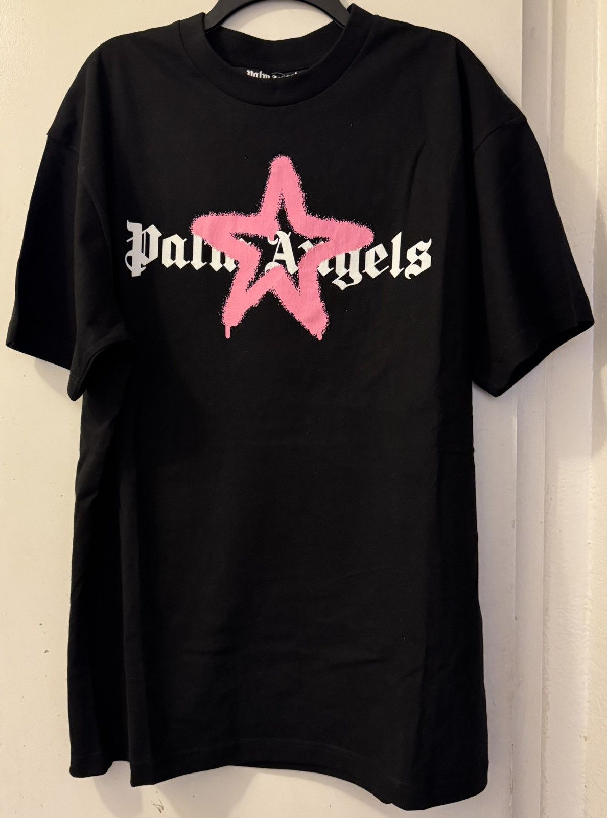 Palm Angels PALM ANGELS Star Sprayed Black Tee Size XXL Fits Like L Size US XXL / EU 58 / 5 - 2 Thumbnail