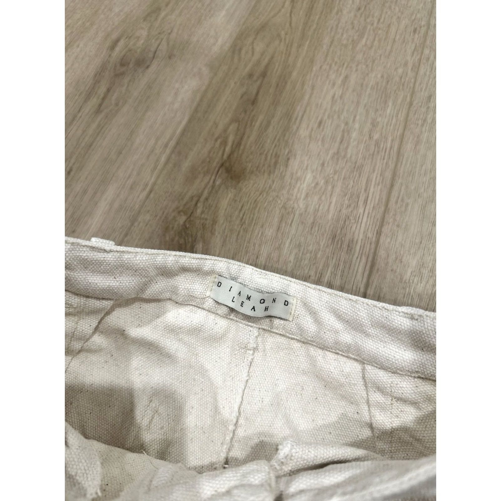 Ulla Johnson Diamond Leah Birds Eye Weave Trouser Chino Pants Women Ivory Cotton Canvas Size 6 Pockets USA Regular Straight Vintage: No Size 28" / US 6 / IT 42 - 7 Thumbnail