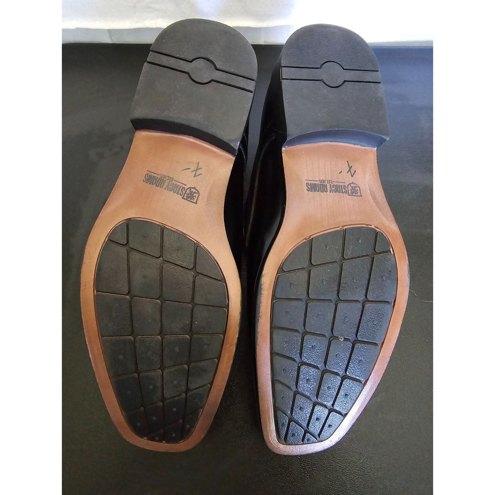 Stacy Adams Stacy Adams Mens Black Leather Slip-On loafers Dress Shoes Size US 8.5 / EU 41-42 - 8 Thumbnail