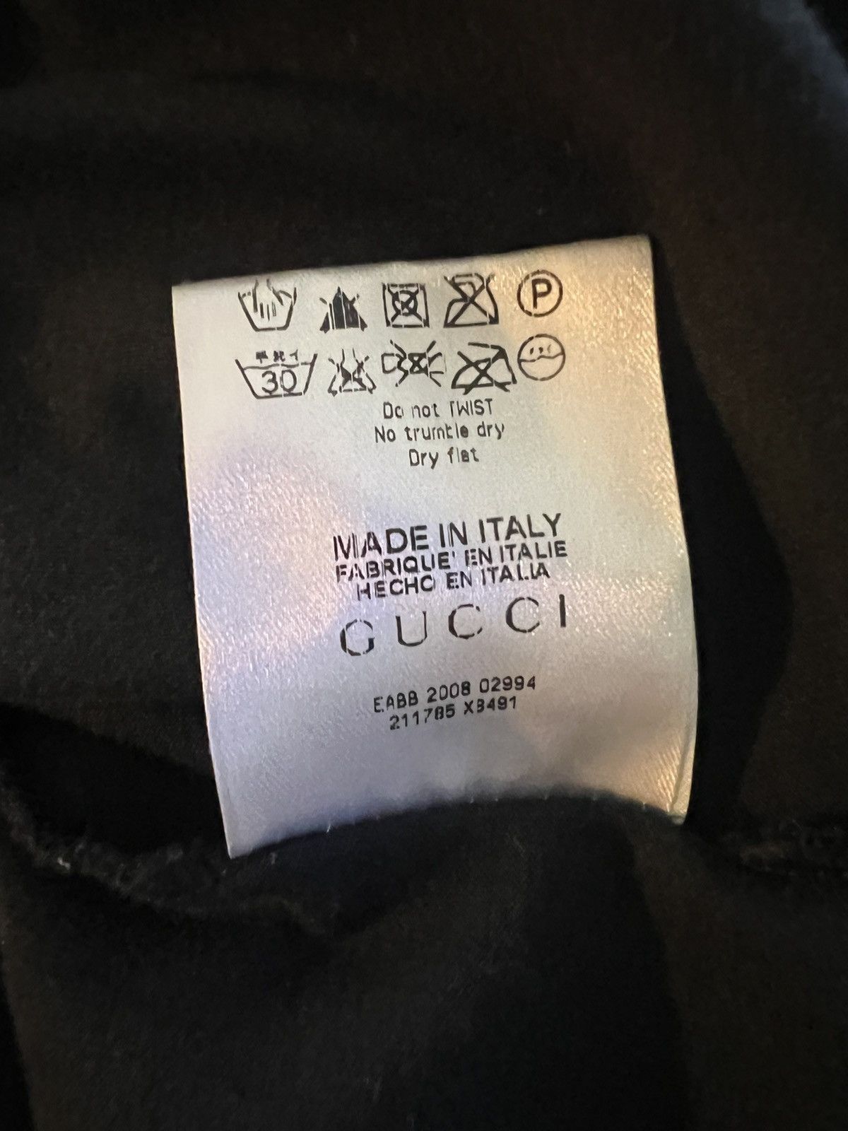 Gucci Pre-Owned Gucci V-neck T-shirt short XL Made in Italy Size US XL / EU 56 / 4 - 10 Thumbnail