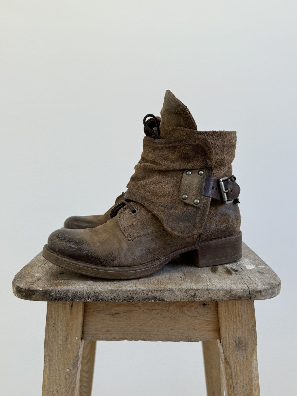 Pre-owned If Six Was Nine Vtg  20471120 Guidi Style Leather Boots In Brown