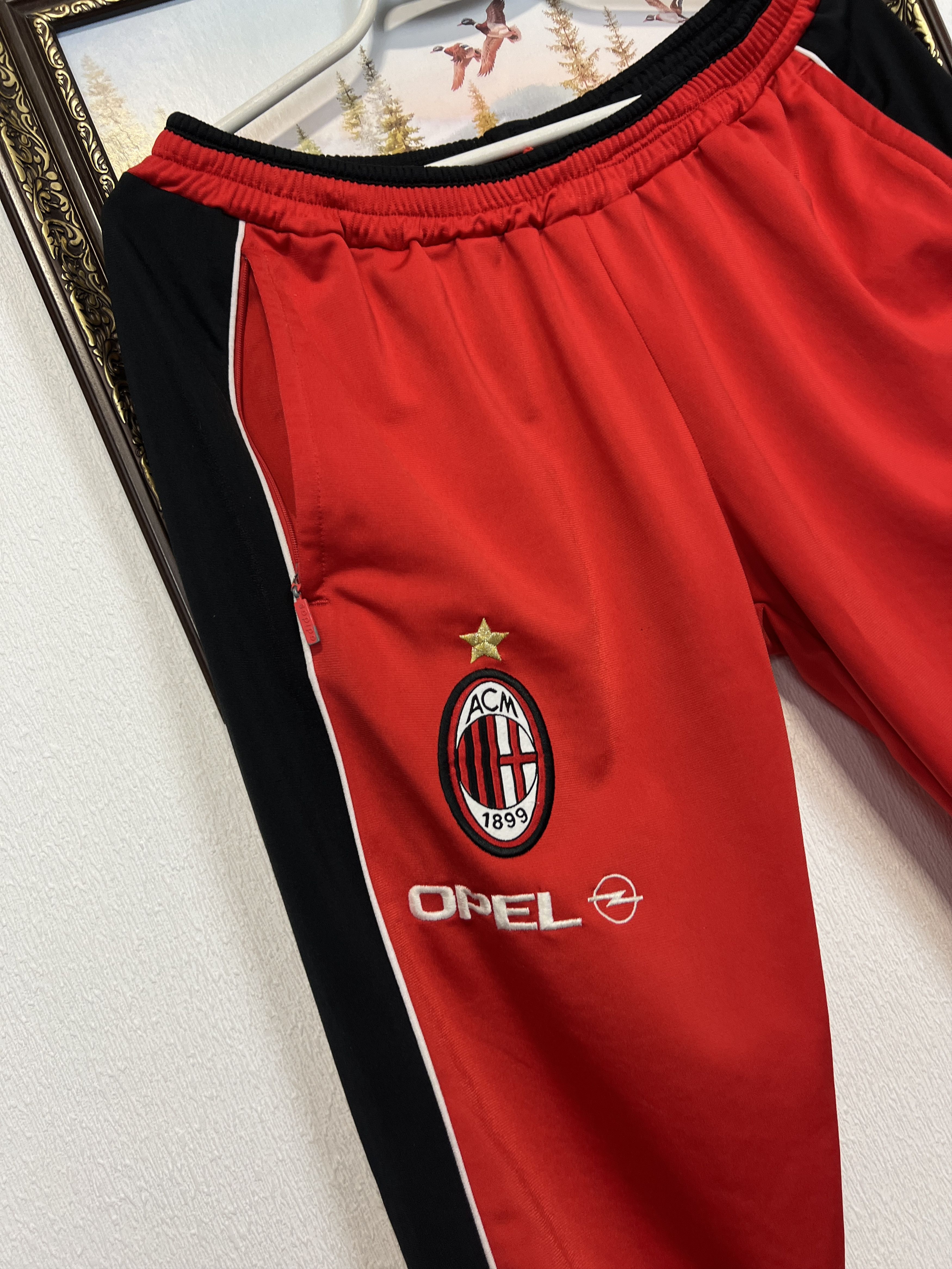 Adidas Vintage 90's AC Milan Football Sweatpants Soccer Pants Size US 32 / EU 48 - 3 Thumbnail