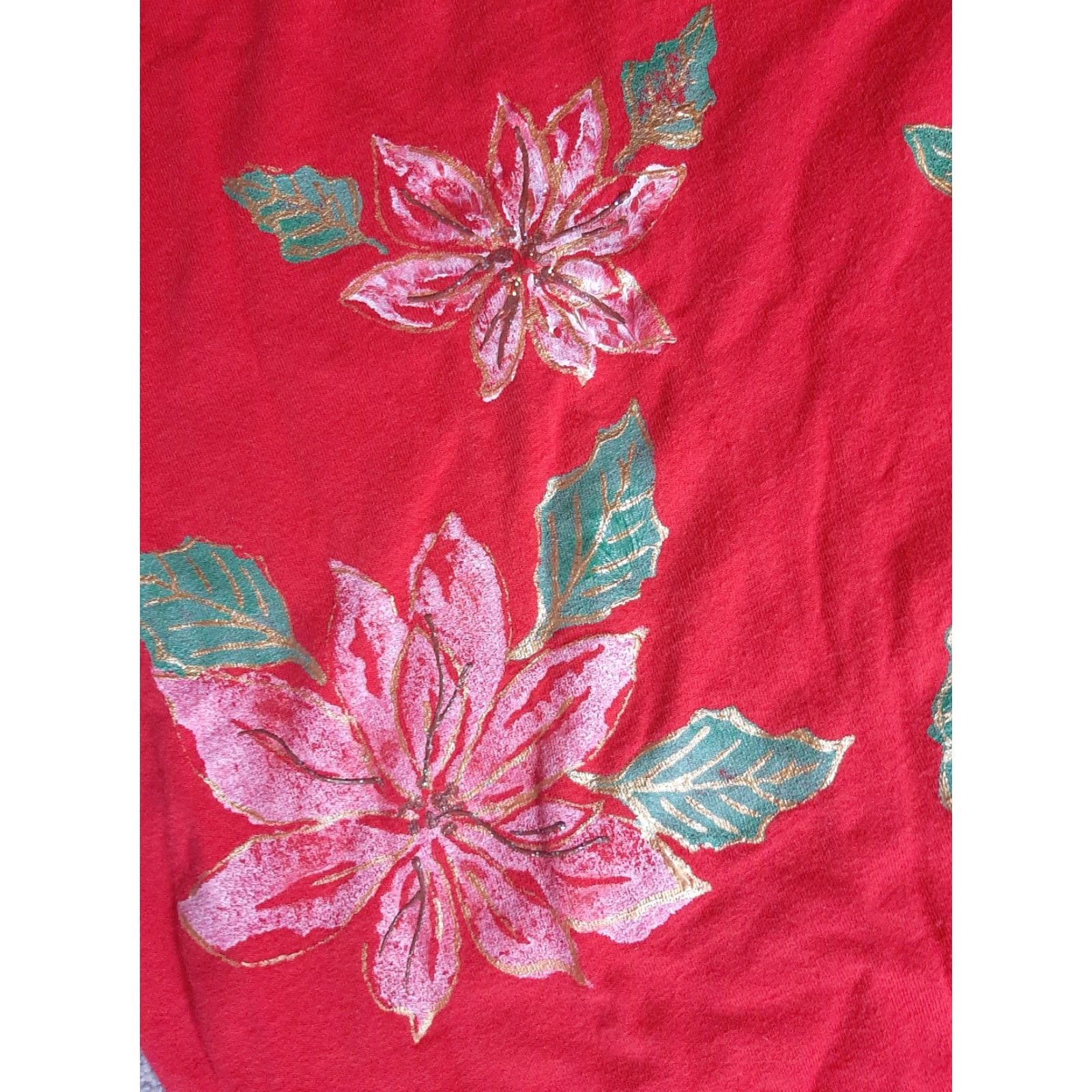 Vintage VINTAGE Copa Cabana Dress Womens Petite Small S Red Floral Short Sleeve USA Made Size 28" / US 6 / IT 42 - 2 Thumbnail