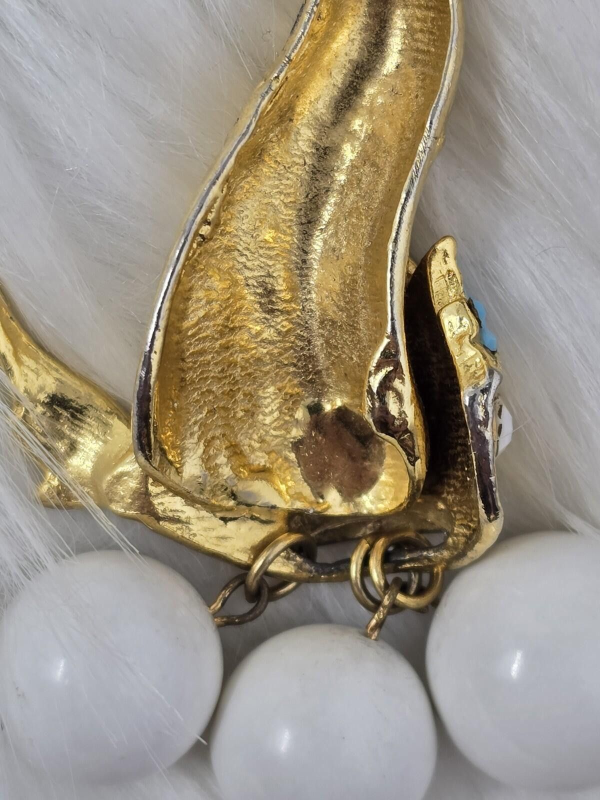 Other Vintage Alice Caviness Fish Necklace 12K GF 25” Size ONE SIZE - 7 Thumbnail