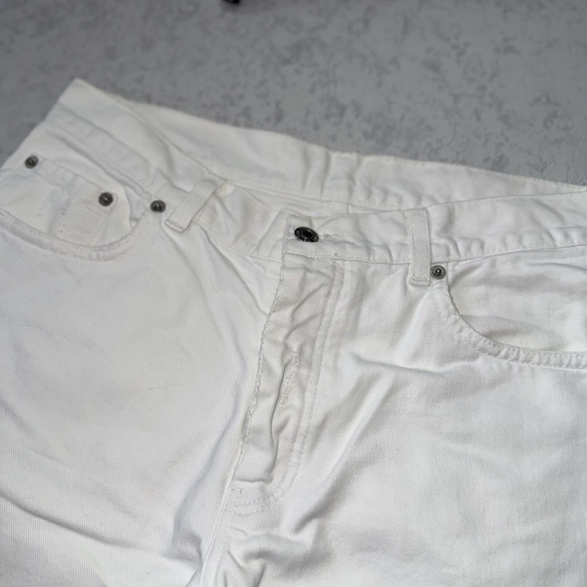Helmut Lang Helmut Lang 00s Vintage Broken Denim White Pant/Jeans Size US 33 - 8 Thumbnail