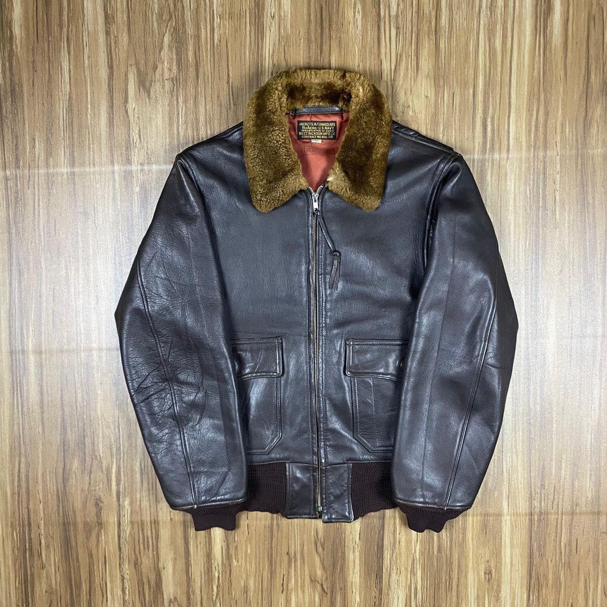 Genuine Leather Buzzrickson leather jacket Size US XXS / EU 40 - 1 Thumbnail