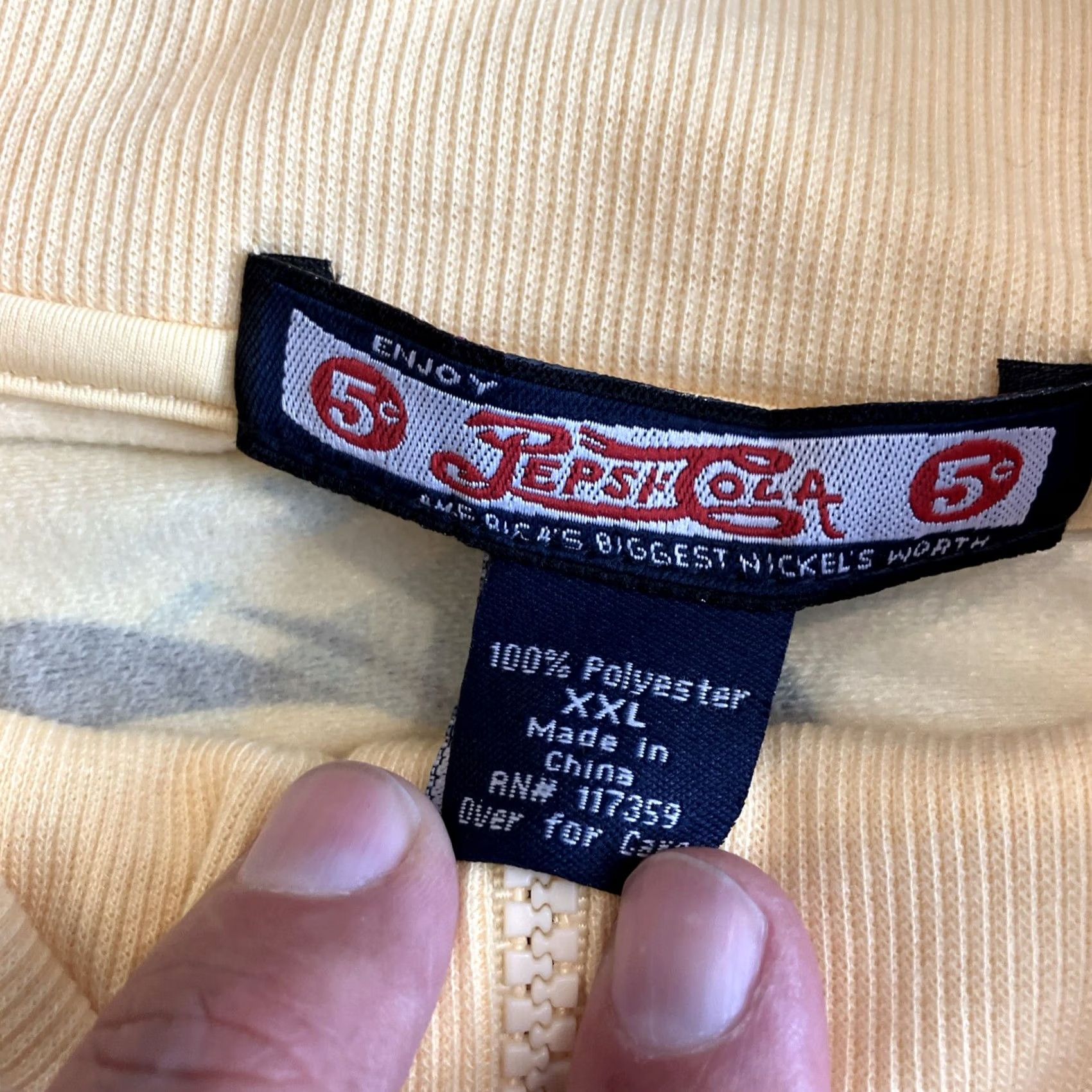 Vintage Pepsi Cola Yellow Full Zip Track Jacket Official Baseball NWT Men's XXL Size US XXL / EU 58 / 5 - 5 Thumbnail