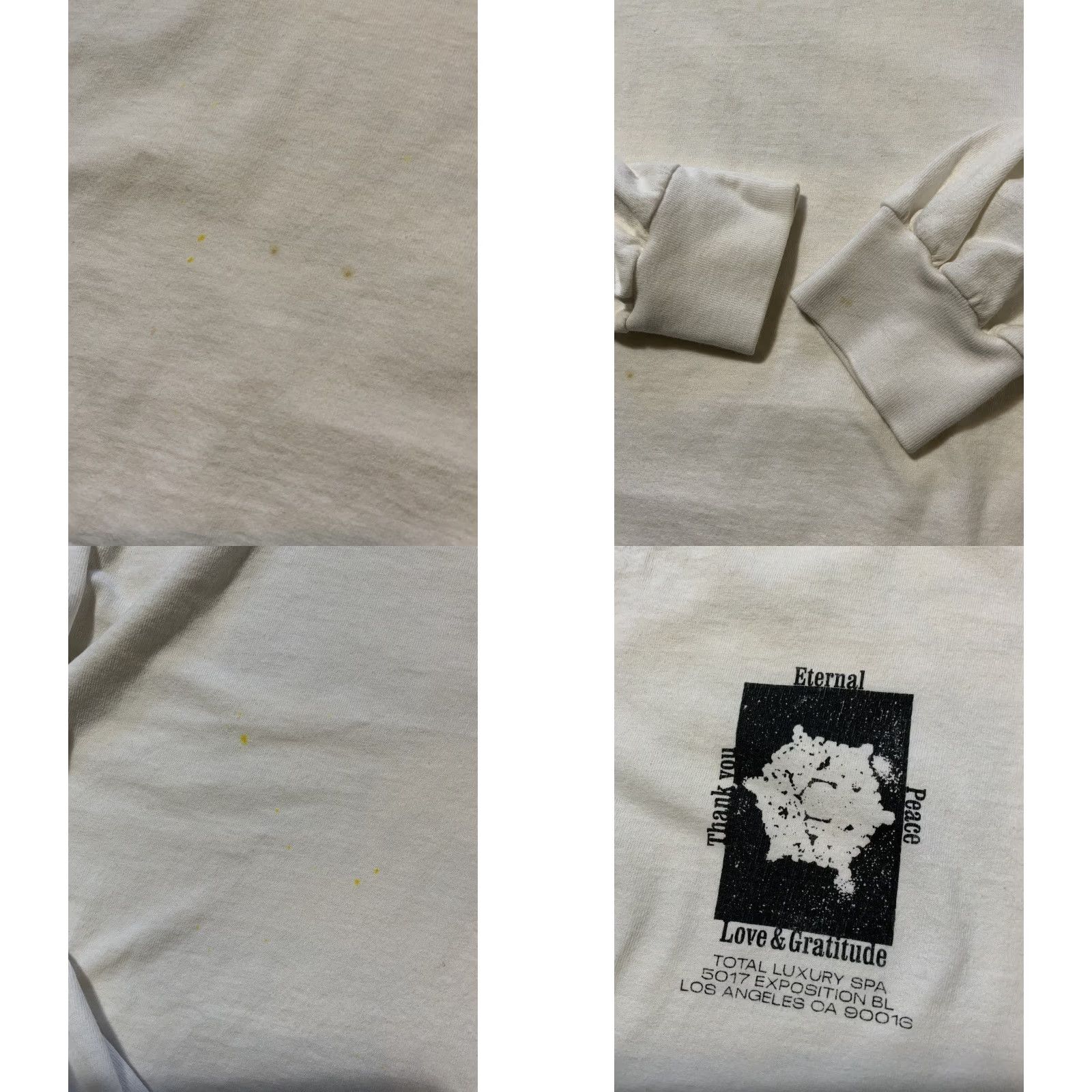Vintage Total Luxury Spa Streaming Channels Of Consciousness L/S Graphic T-Shirt Sz. M Mens White Size US M / EU 48-50 / 2 - 8 Thumbnail