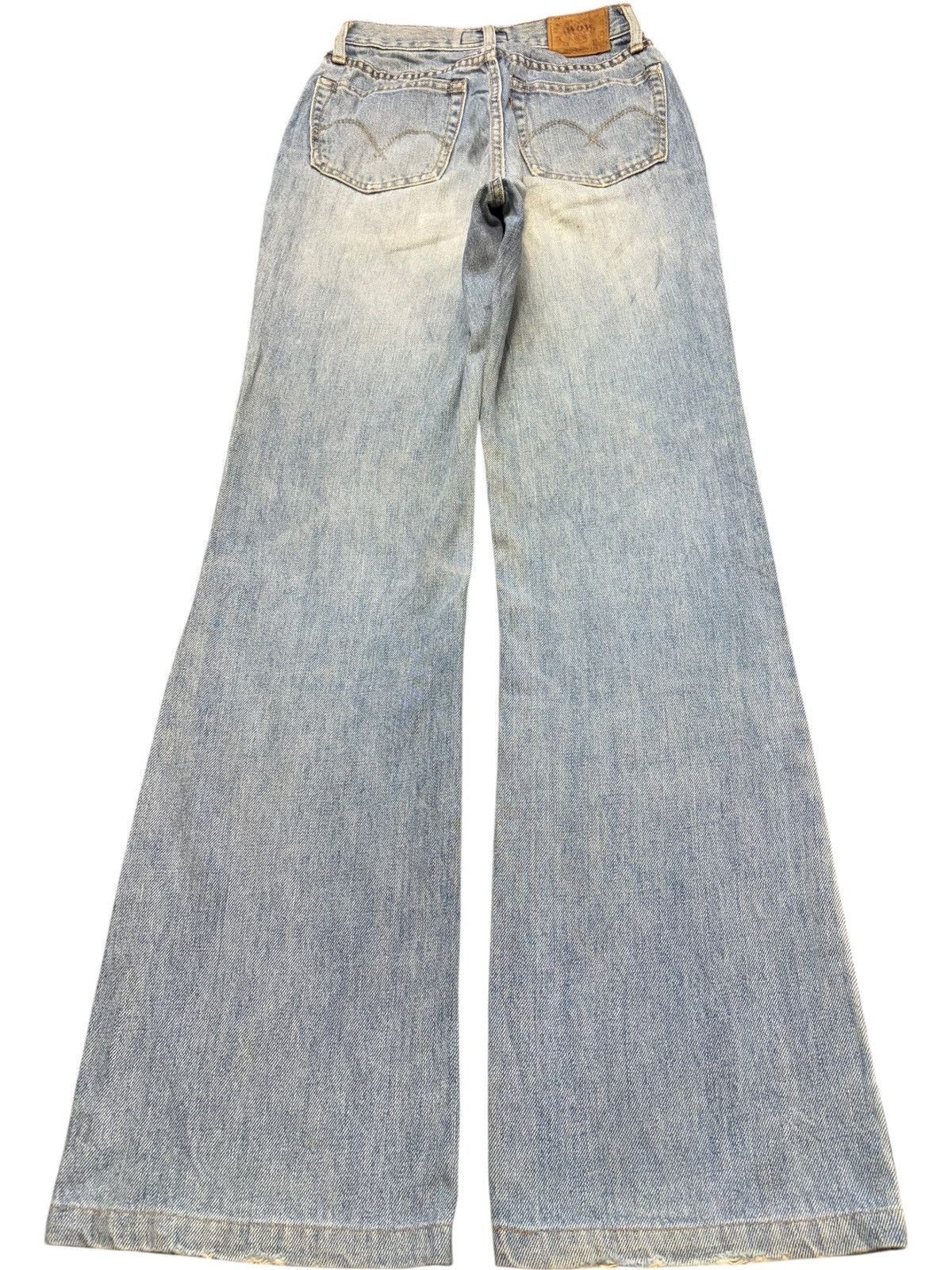 Diesel Vintage Japanese Brand Mud Wash Distress Flare Jeans Size 22" - 2 Thumbnail
