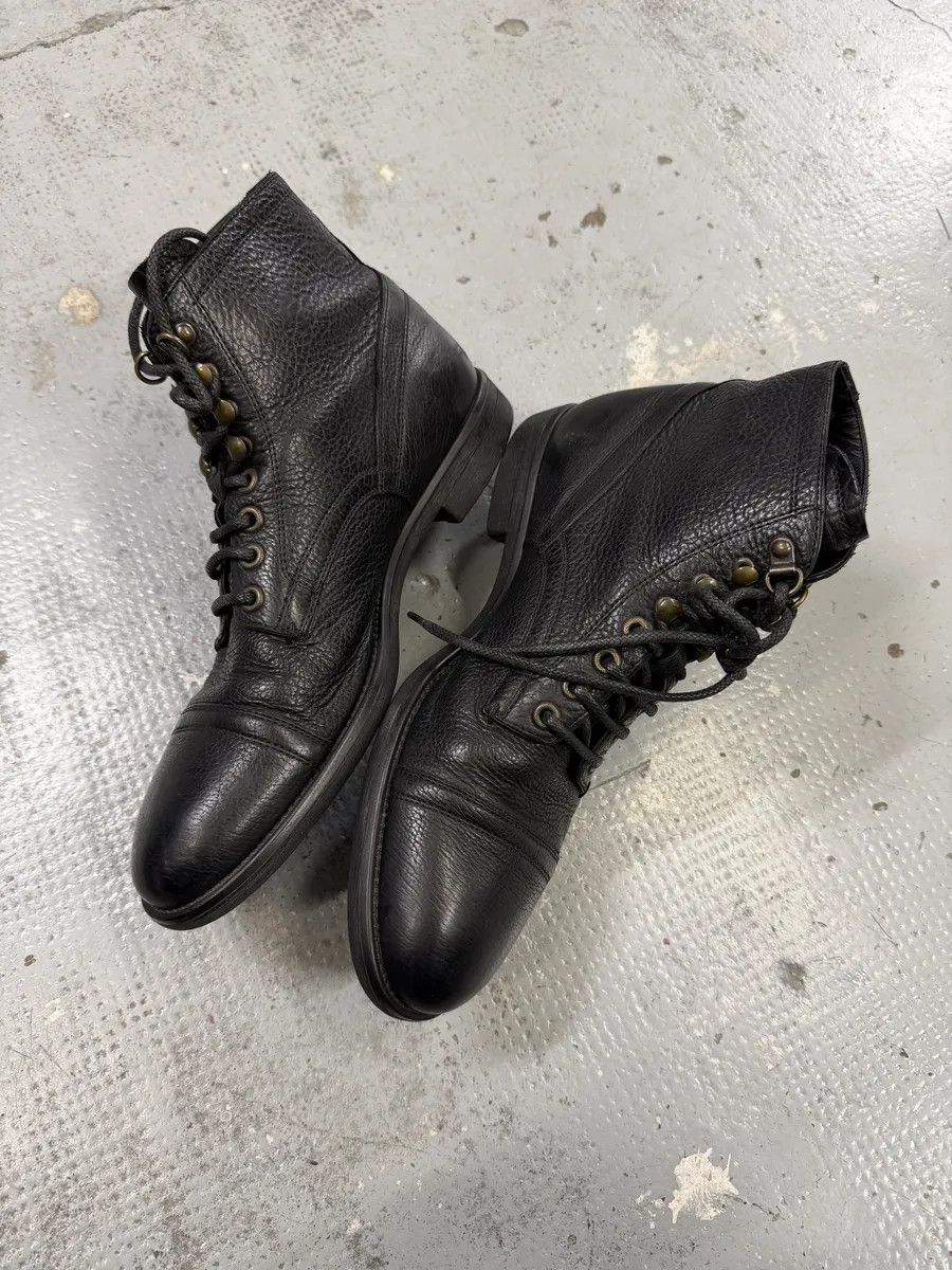Dolce & Gabbana 2000s Dolce & Gabbana Black Leather Combat Boots Size US 8 / EU 41 - 9 Thumbnail