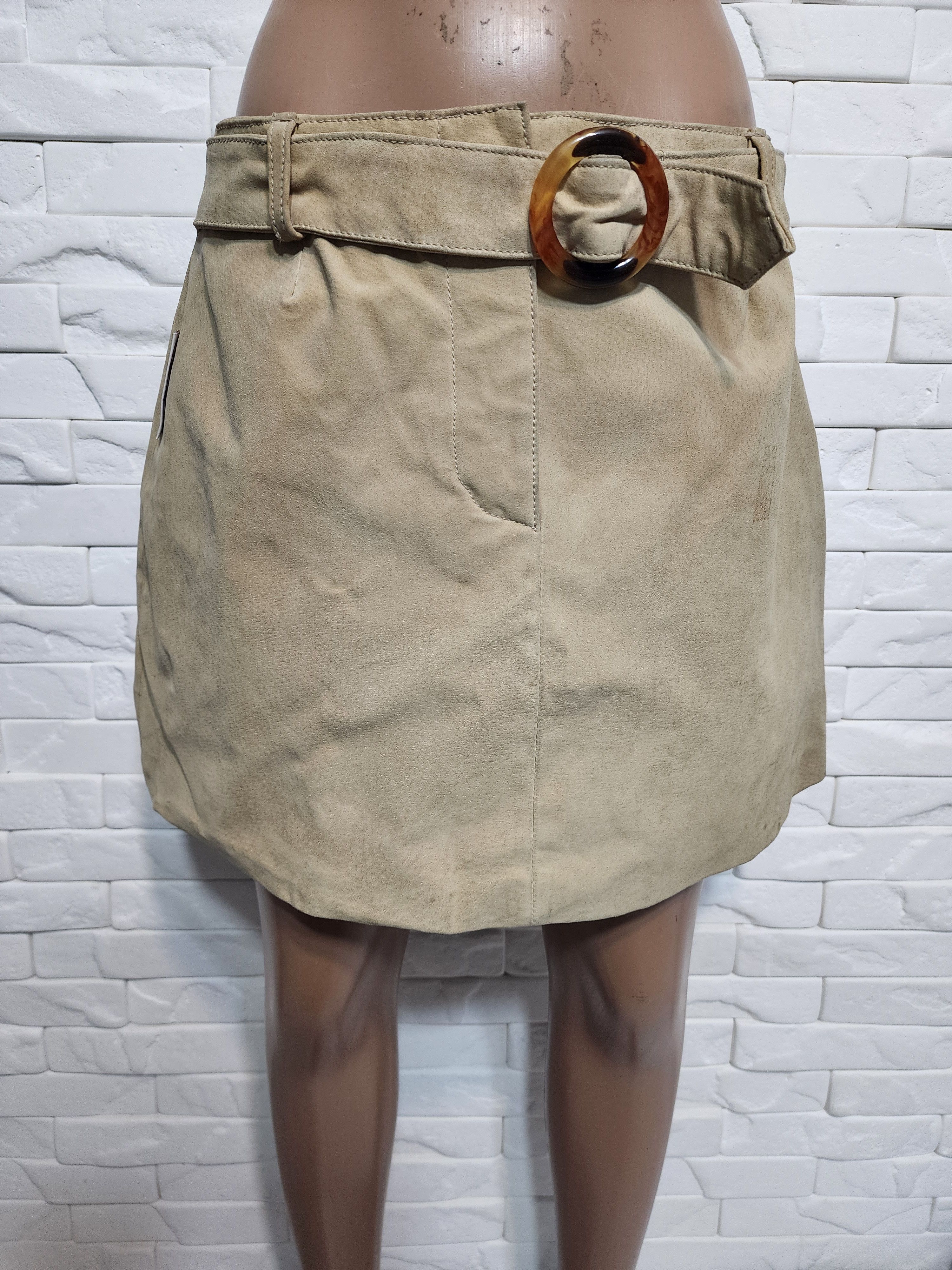 Other Brown Suede Leather Mini Skirt: Size 29" - 1 Thumbnail
