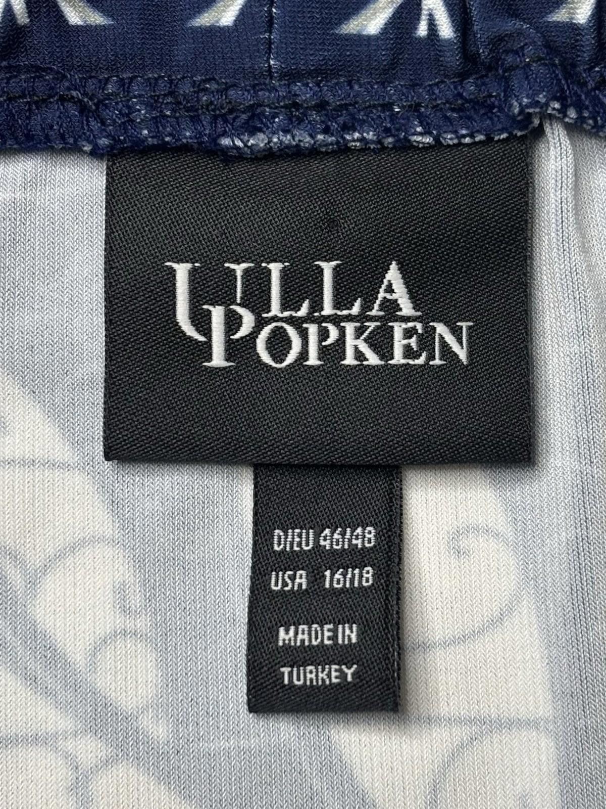 Other Ulla Popken Top Womens 16/18 Floral 3/4 Sleeve Stretch Size XXL / US 16-18 / IT 52-54 - 2 Thumbnail
