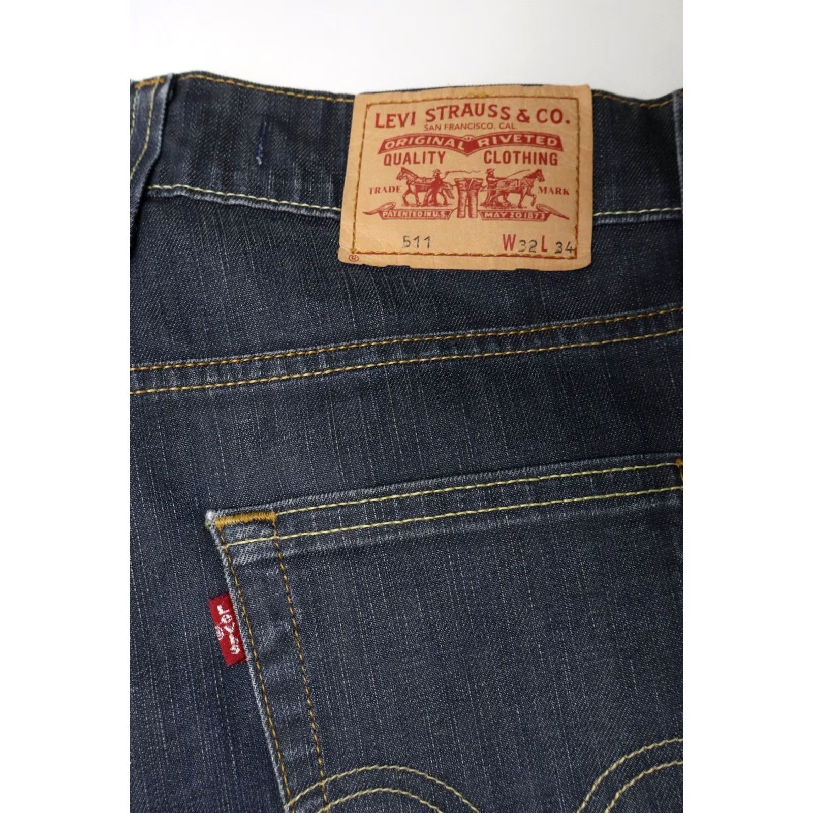 Levi's Levi's Jeans Men's 511 Straight Leg W32/L34 Blue Zip Fly Stretch Regular Fit Size US 32 / EU 48 - 6 Thumbnail
