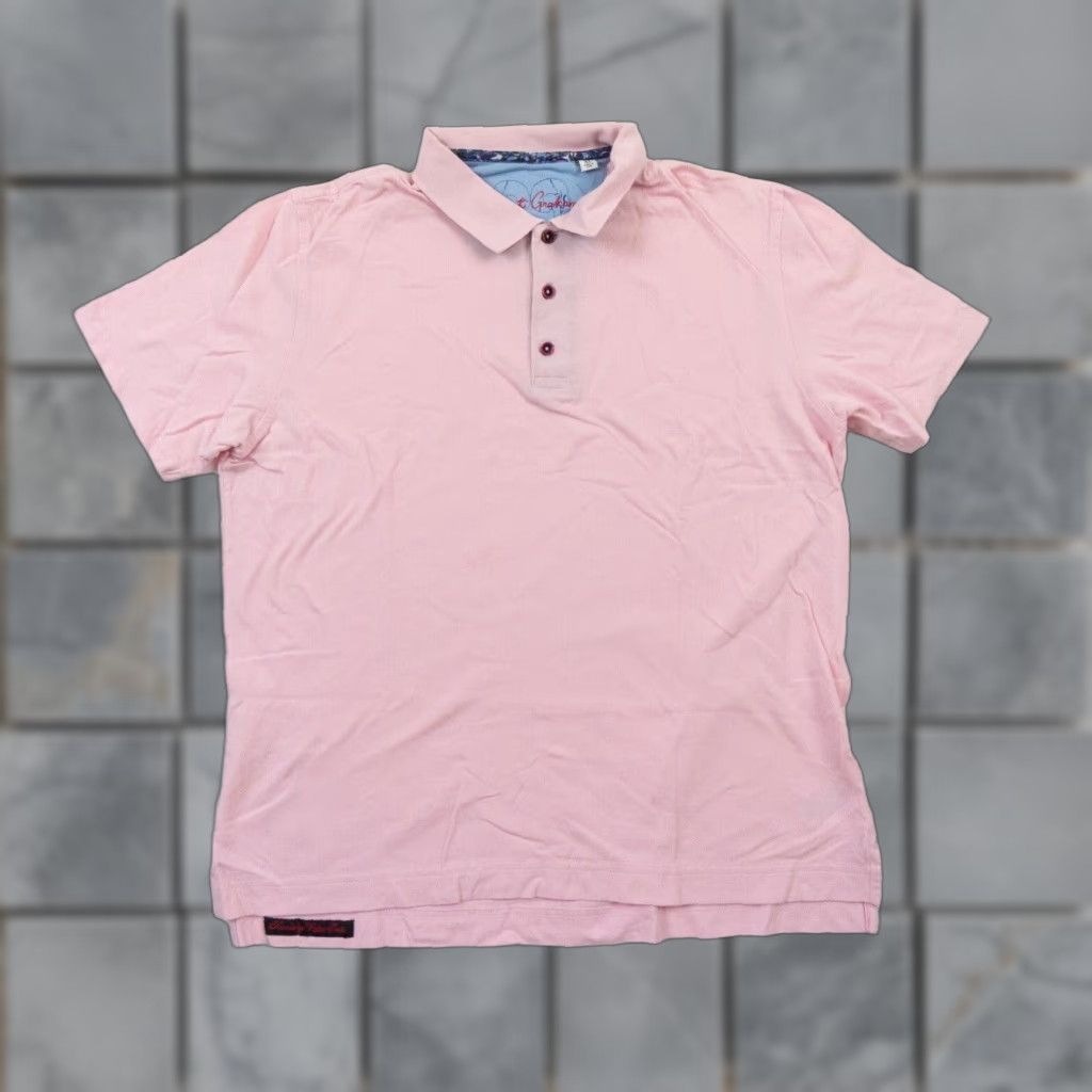 Robert Graham Robert Graham Polo Shirt Mens XL Pink Short Sleeve Collared Preppy Size US XL / EU 56 / 4 - 1 Thumbnail